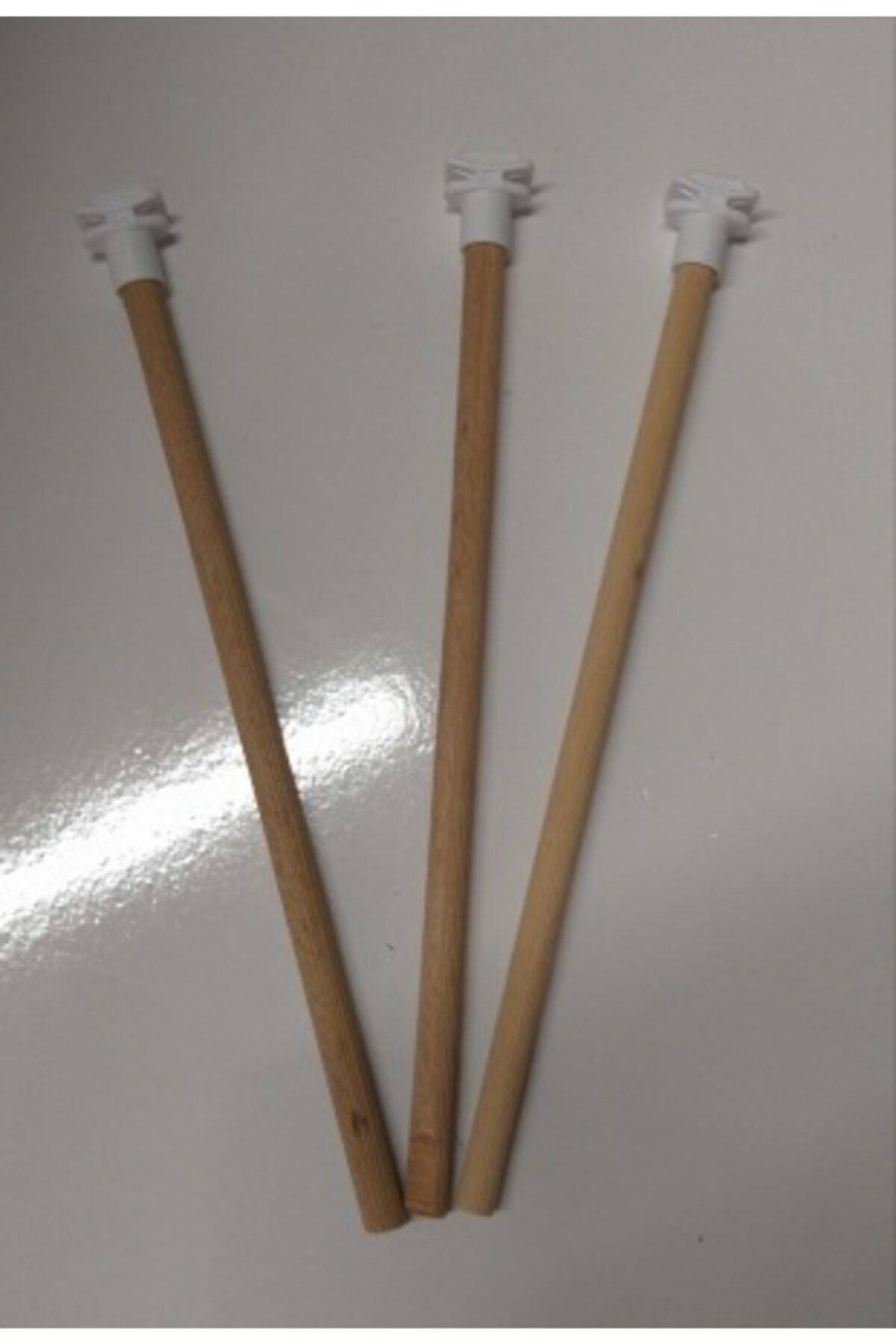 3 Adet Ahşap Tünek