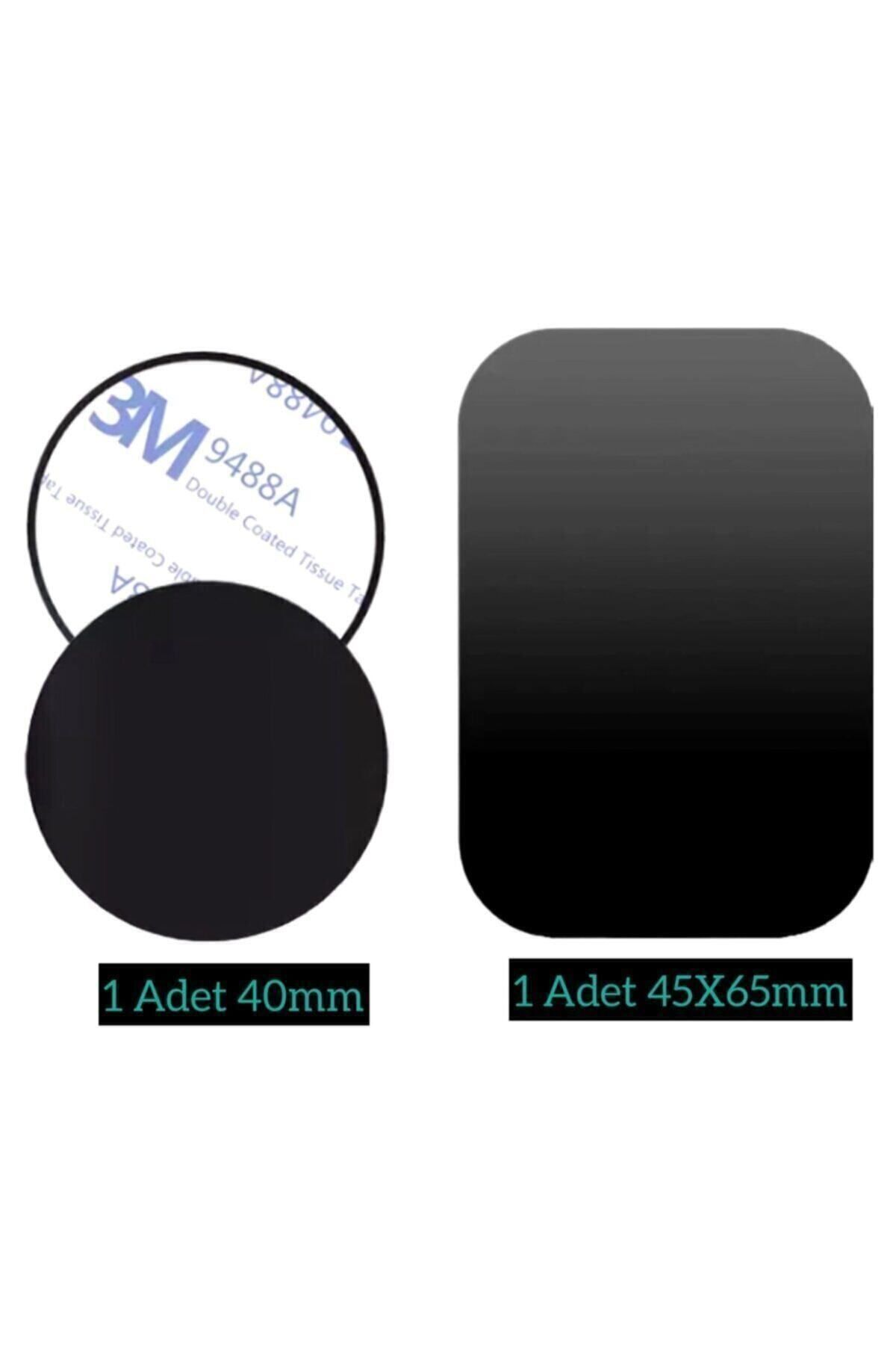 2adet Telefon Araç Içi Tutucu Stant Metal Plaka Magnetic Mıknatıslı Tutucular Için Metal Saç Seti 3m