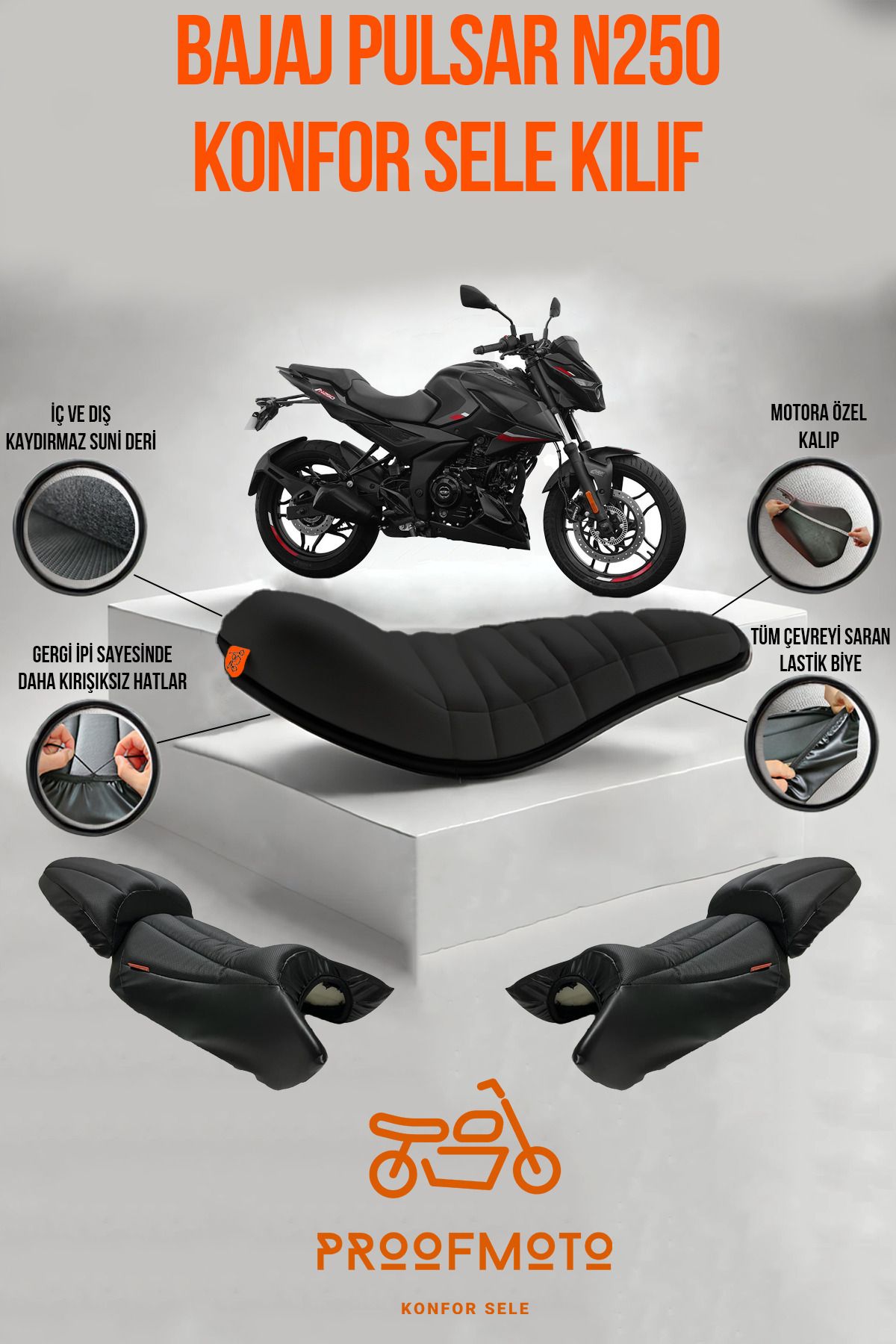 Bajaj Pulsar N250 Konfor Sele Kılıf
