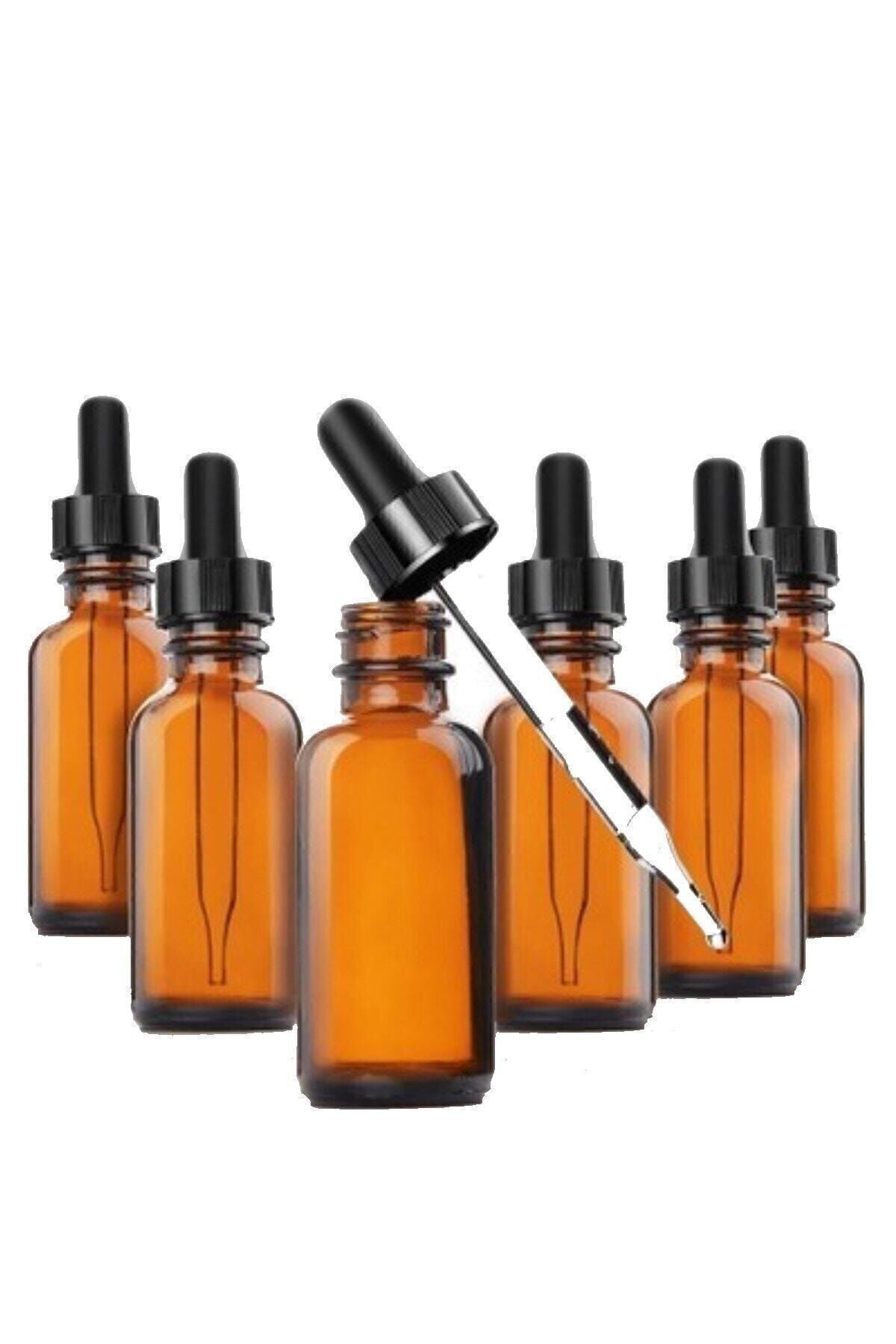 Damlalıklı 50 ml X 6 Adet Amber Şişe