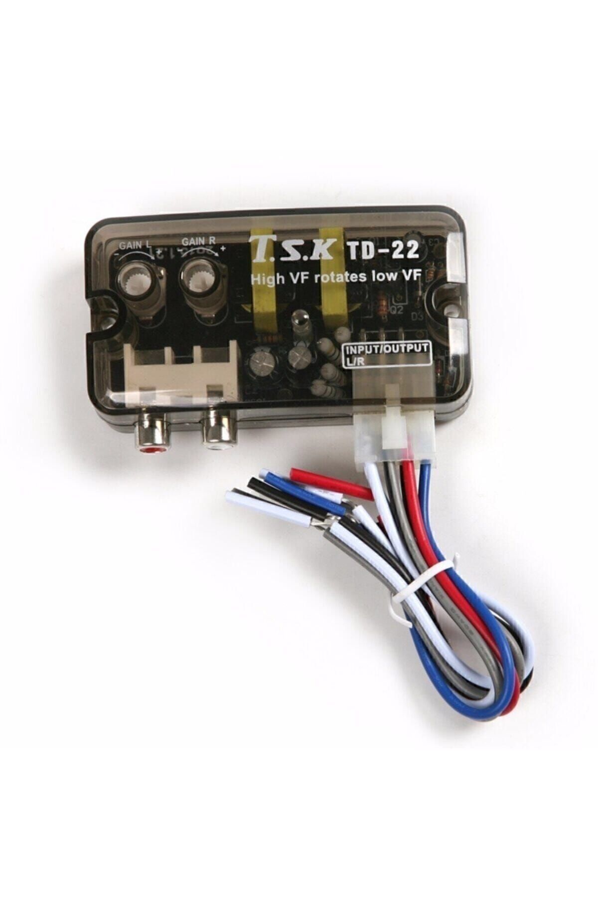 2 Yıl Oto Teyp TSK TD22 Amfi Deck Çevirici Anfi Tetikleyicili Konvertör 12 Watt