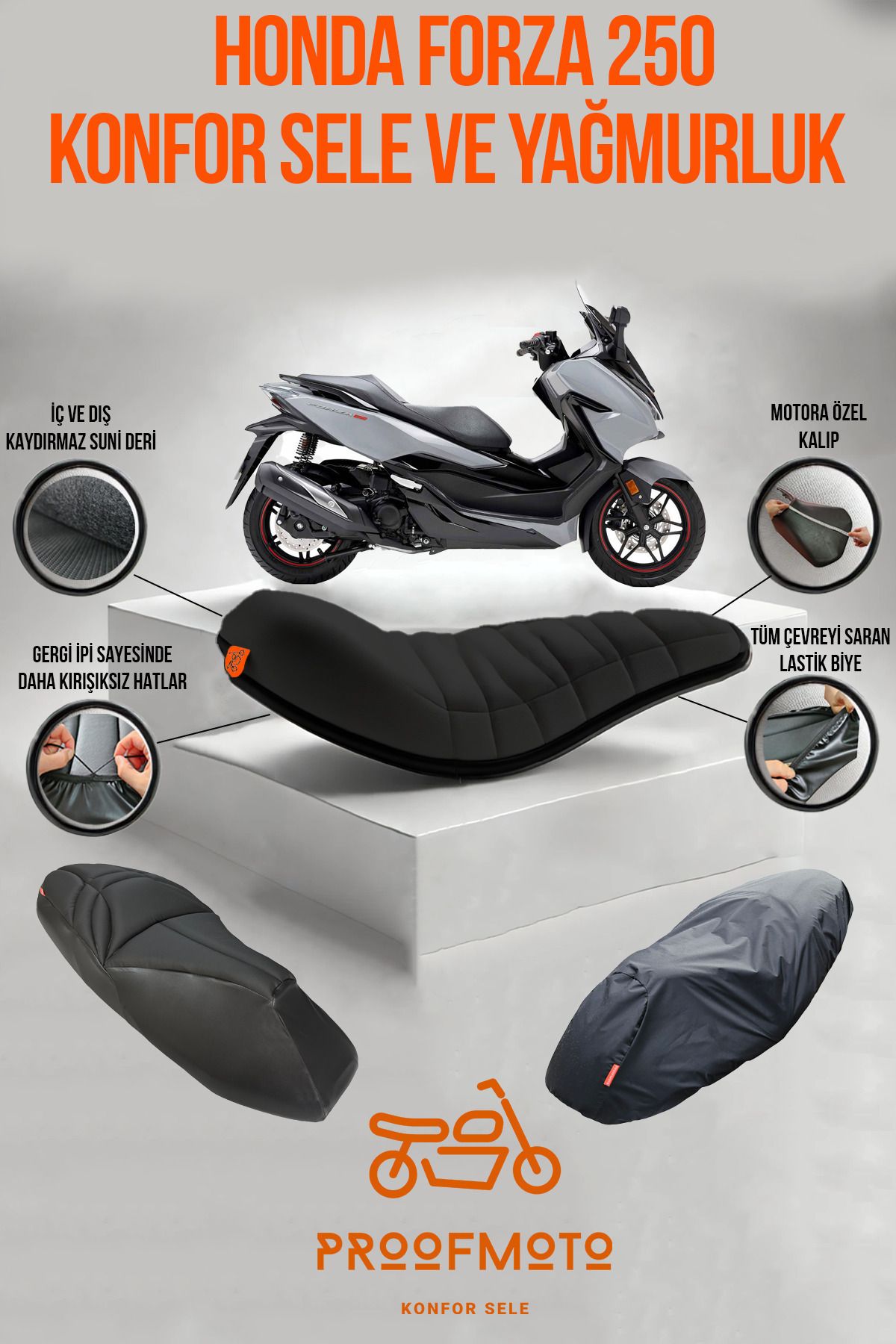 Honda Forza 250 Konfor Sele Ve Yağmurluk Kılıf