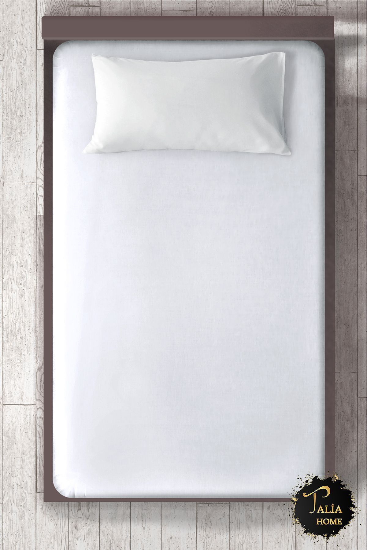 Tek Kişilik Beyaz Lastikli Çarşaf 100x200cm Tlac-001