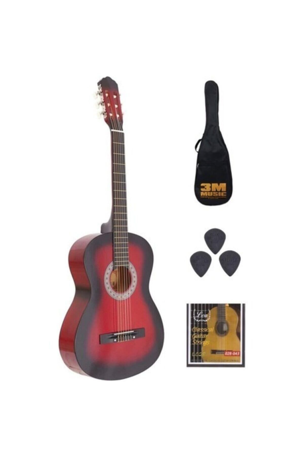 Klasik Gitar Seti 4/4 Tam Boy 3m Music