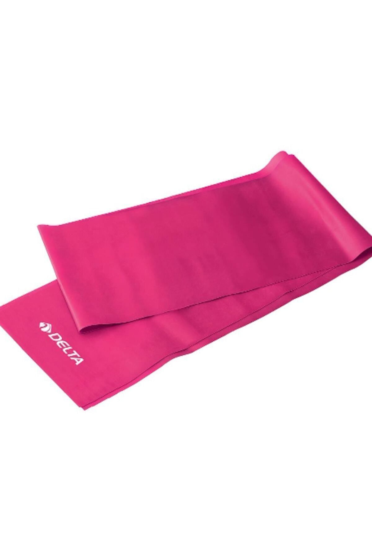Pilates Bandı Orta Sert 120 x 15 cm Egzersiz Direnç Lastiği (Uç Kısmı Açık)