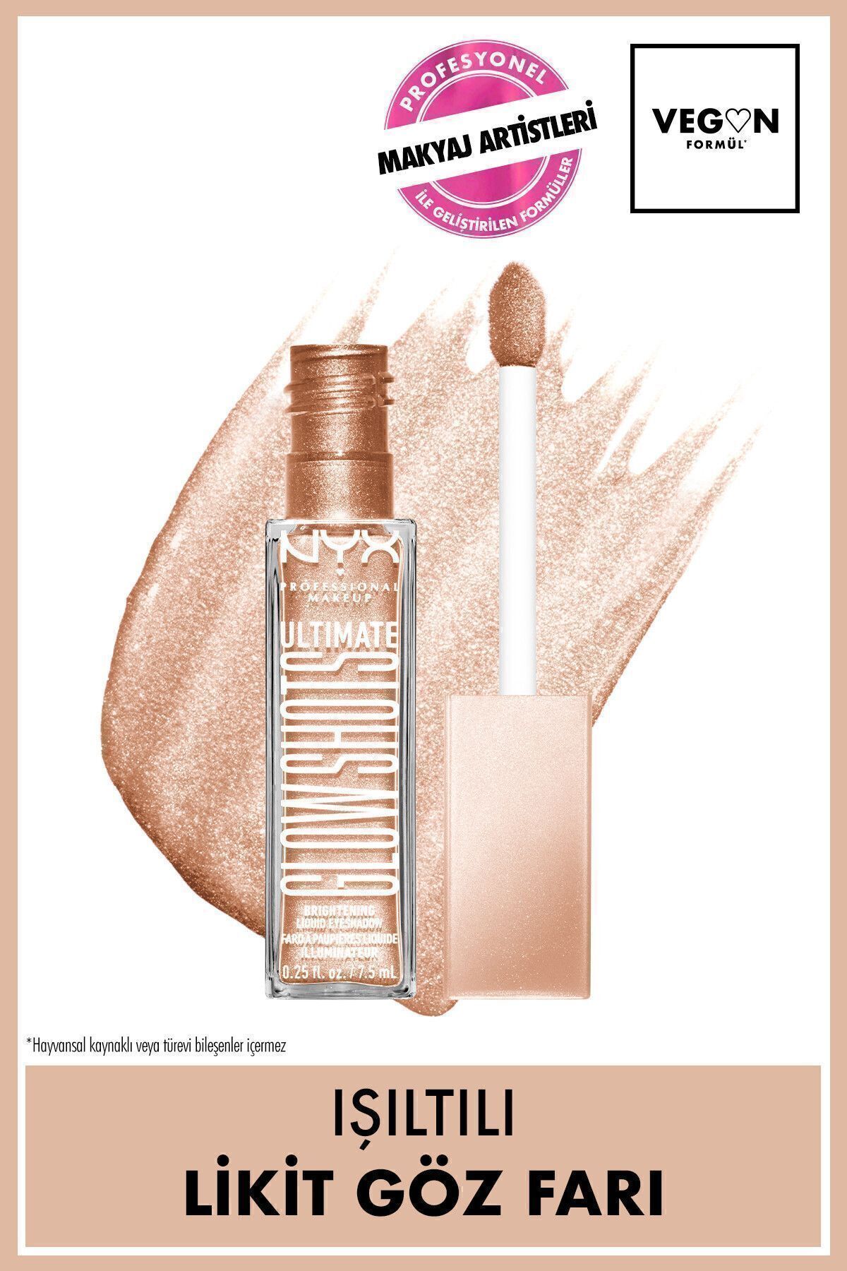 Ultimate Glow Shots Işıltılı Likit Göz Farı - 05 Highkey Lychee