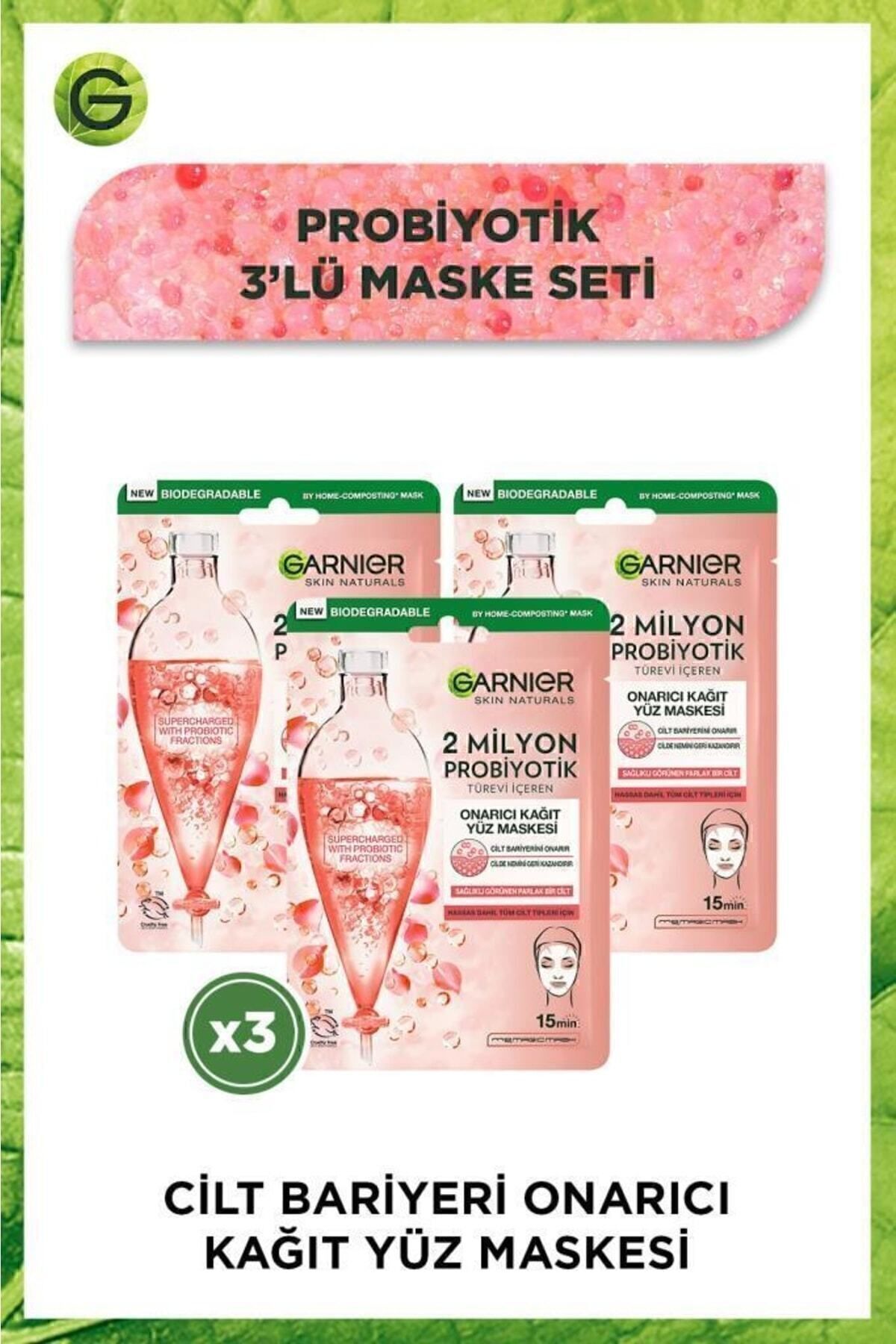 2 Milyon Probiyotik Onarıcı Kağıt Yüz Maskesi 22 gr X 3 Adet