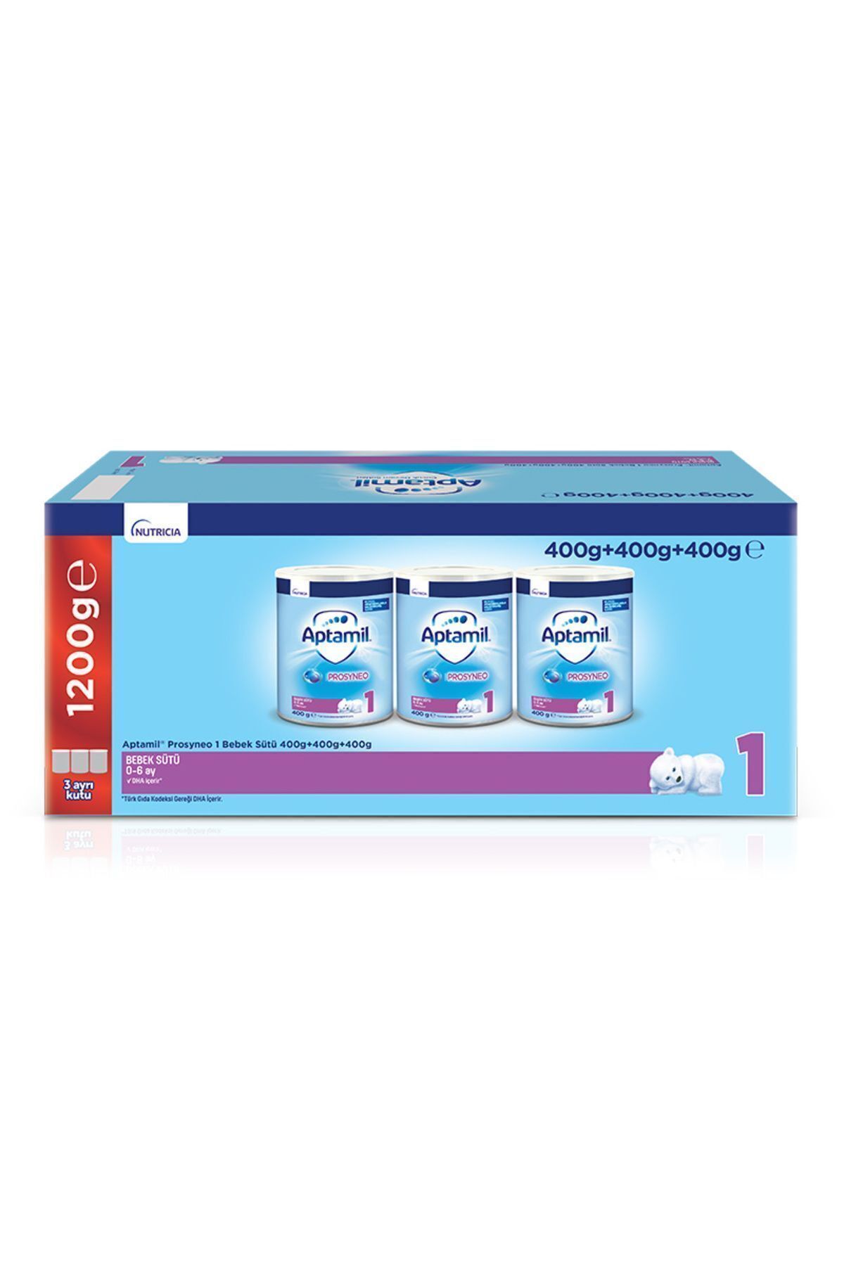 1 Bebek Sütü Prosyneo 0-6 Ay 400 gr X 3 Adet