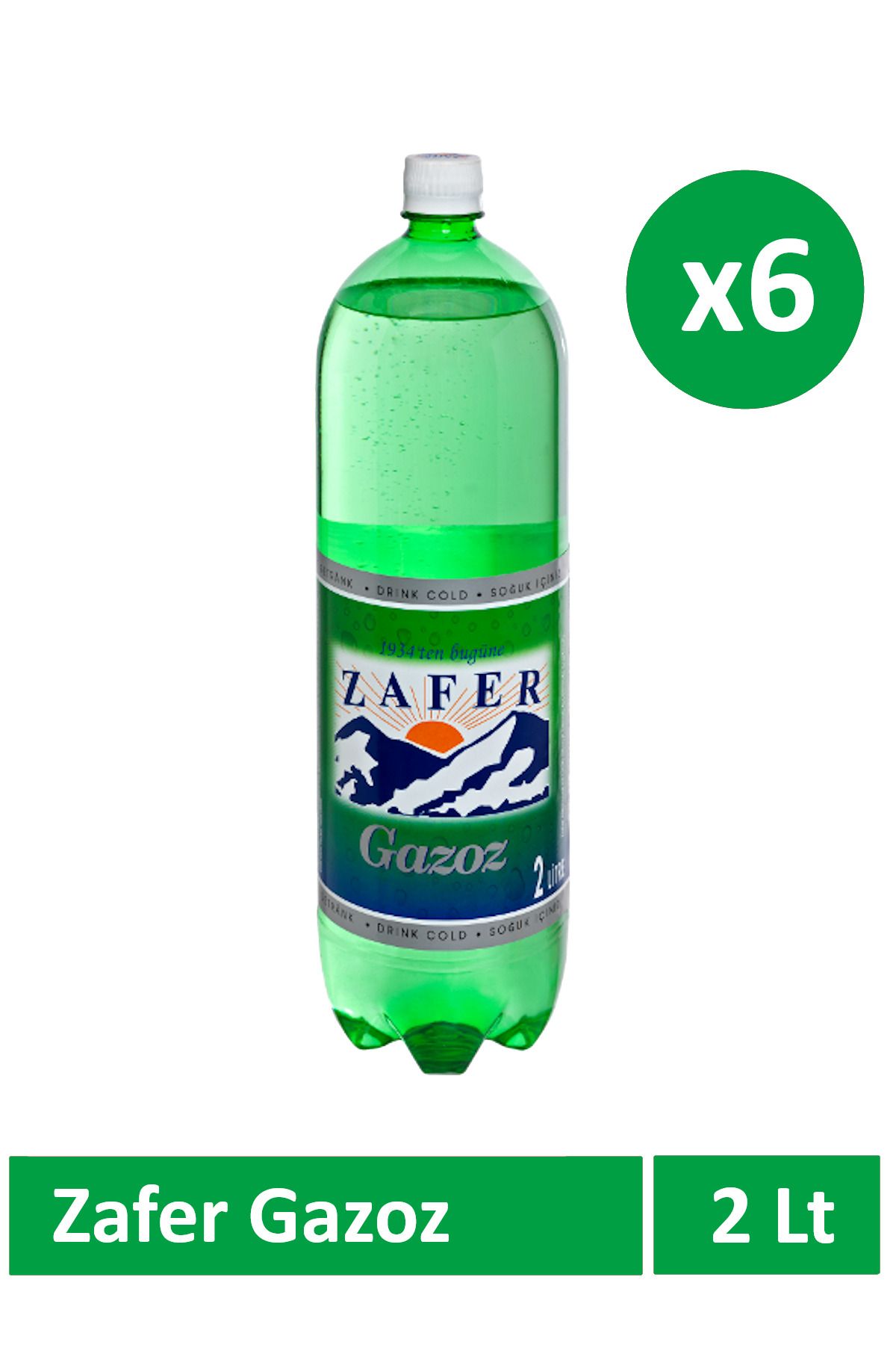Eski Gazoz 6 Adet 2 Lt Sade