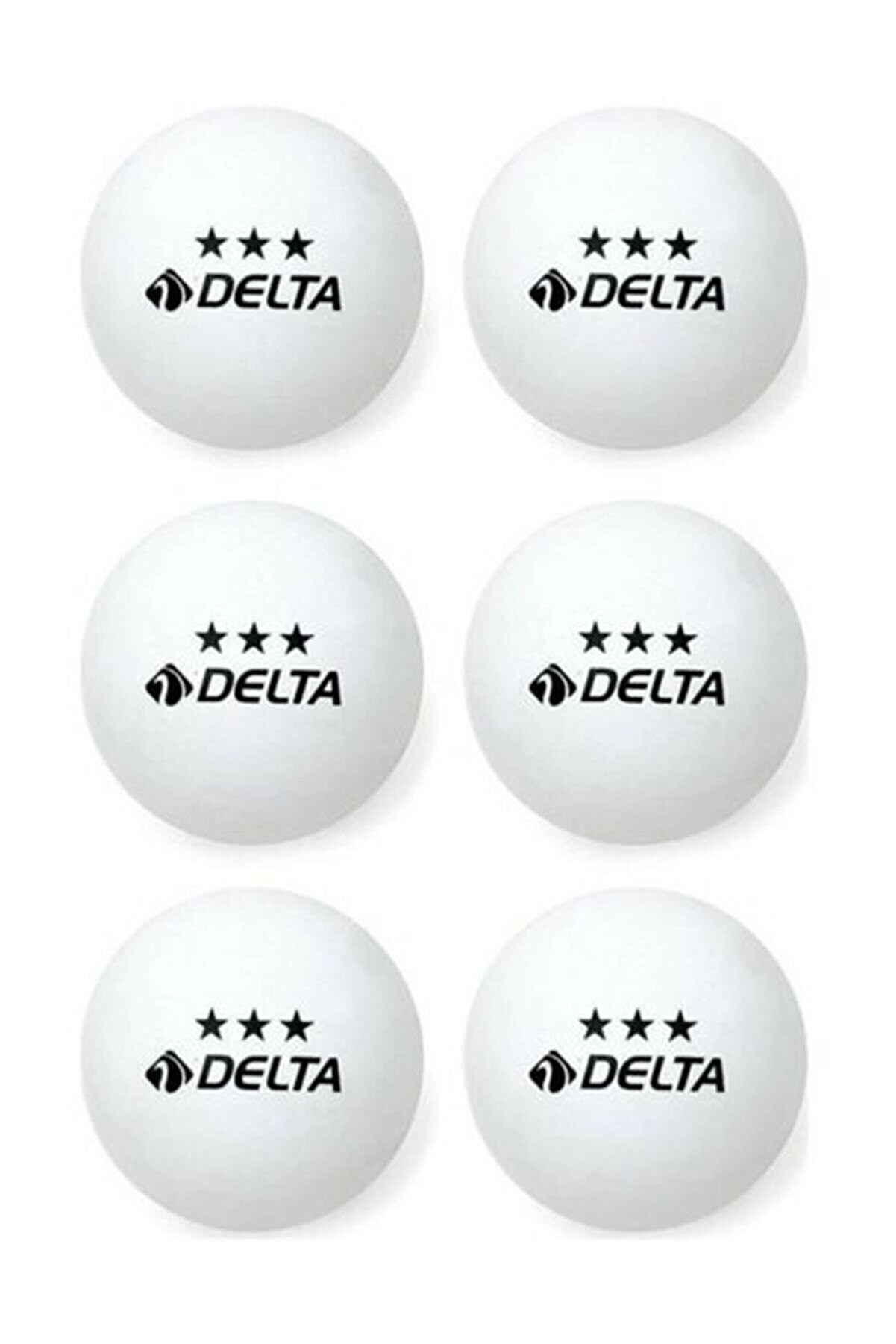 3 Yıldız Beyaz 6 Adet Masa Tenisi Topu Pinpon Topu