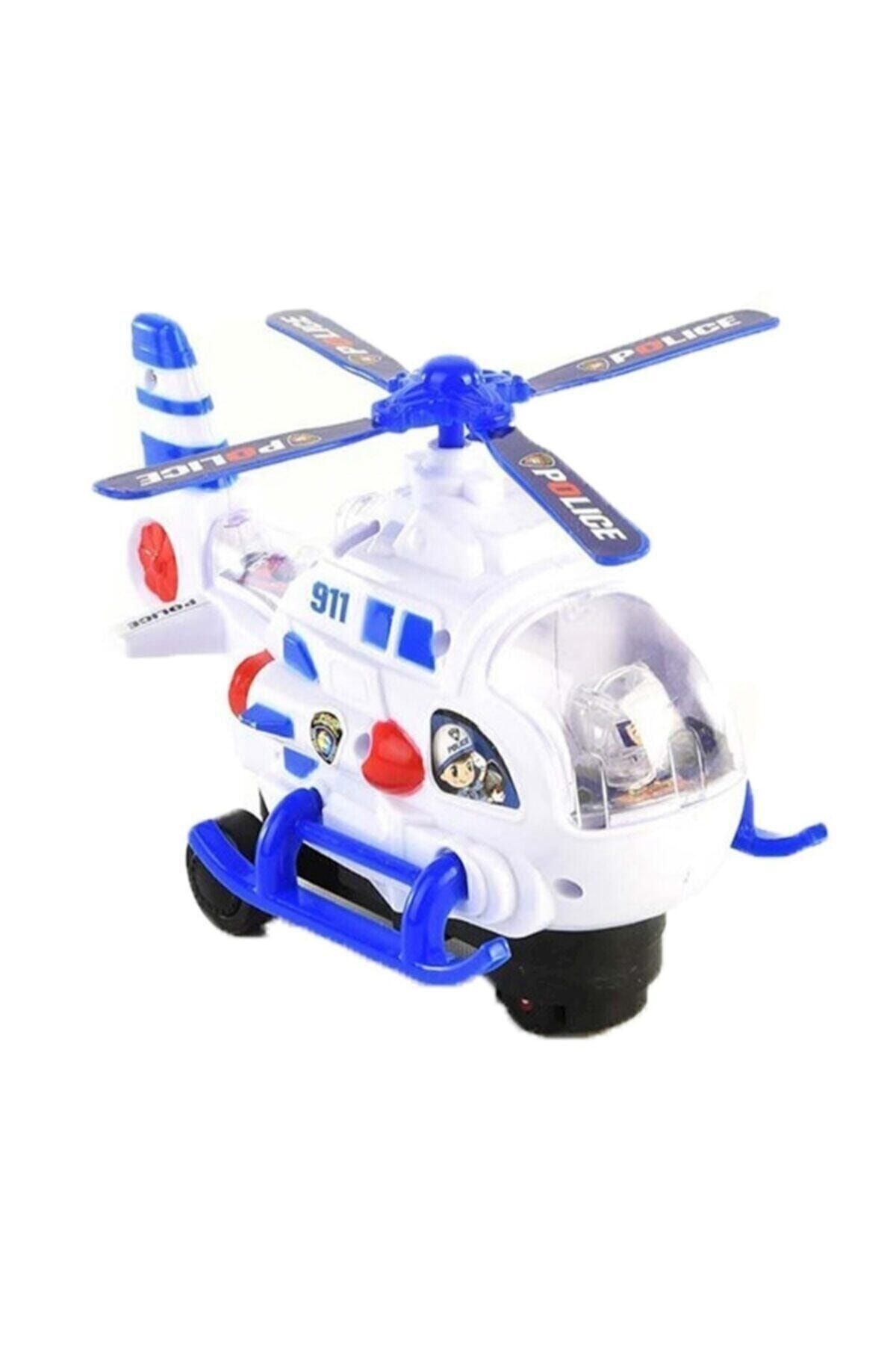 Polis Helikopteri Işıklı Ve Müzikli