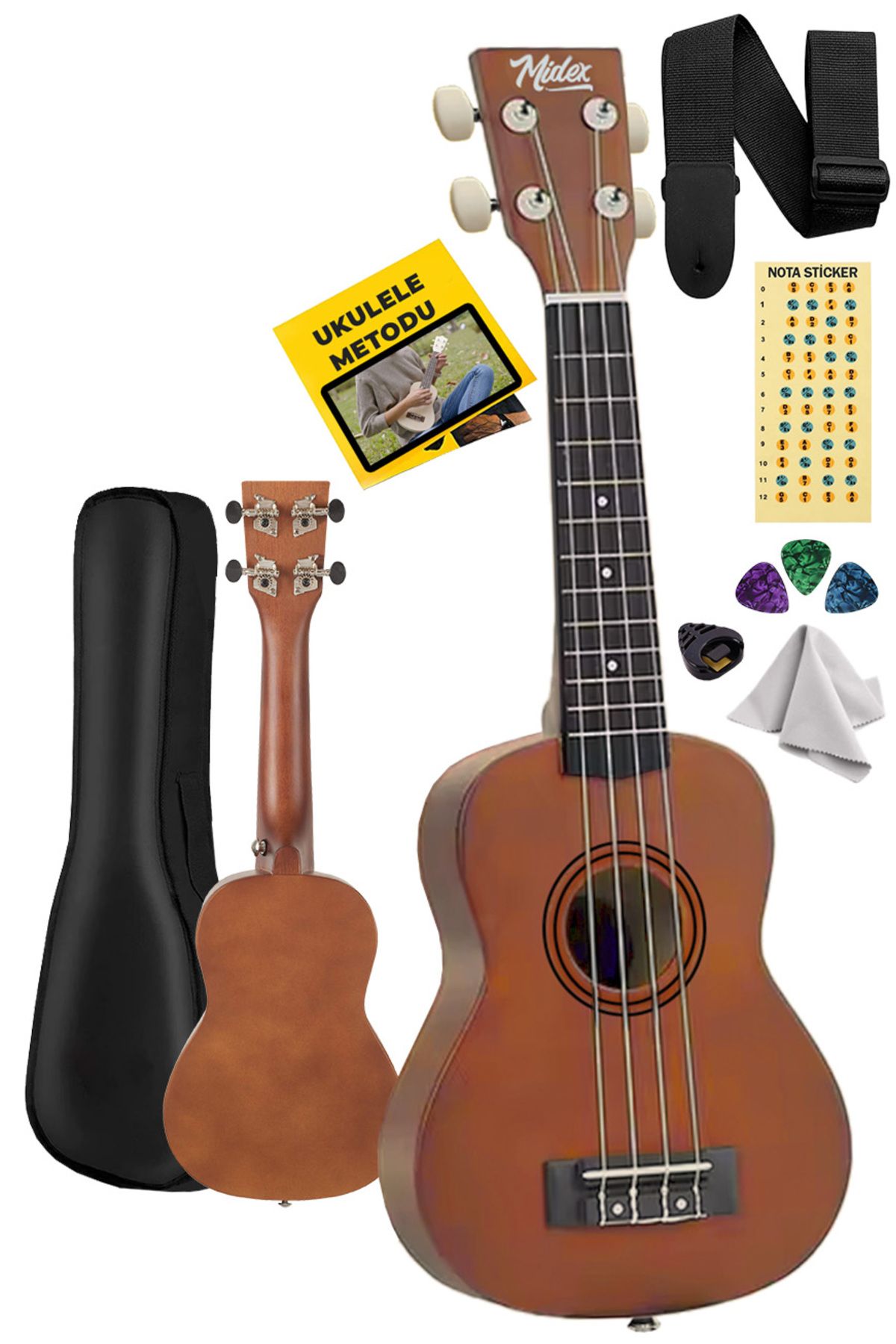Ukx-233m Kahverengi Concert Ukulele (ASKI ÇANTA METOD PENA)