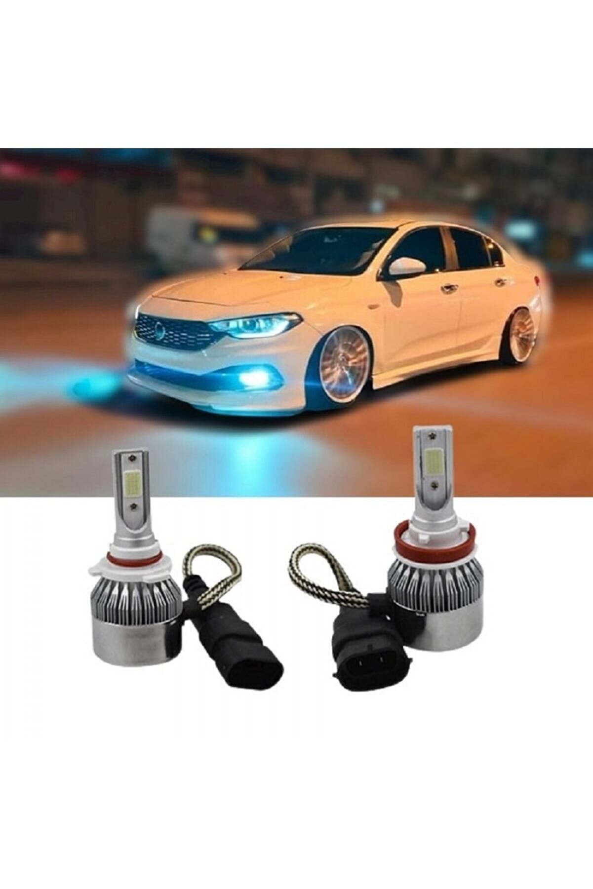 Tiger Marketing Fiat Egea Buz Mavisi Led Xenon Sis Farı Ampulü H11