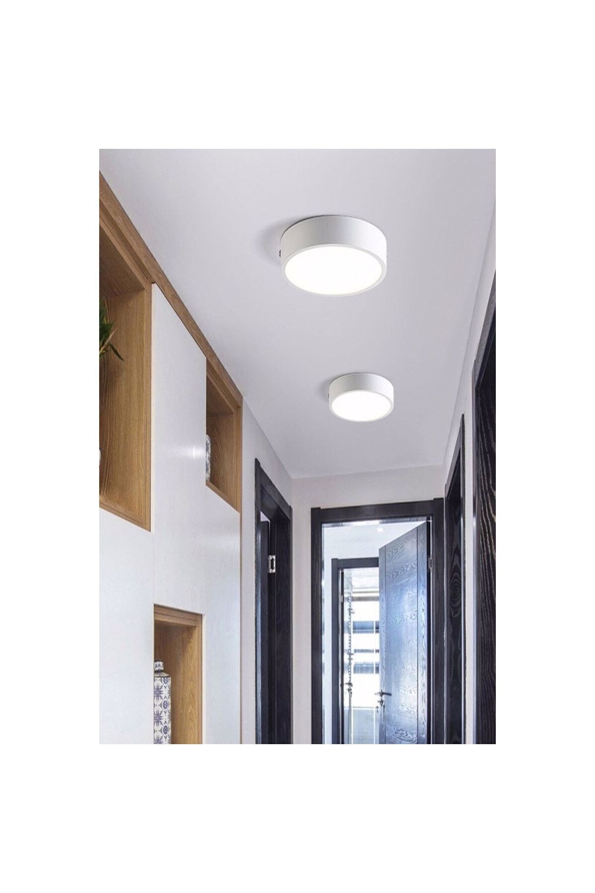 Led Panel Tavan Wc Kiler Ofis Lambası 18 W Armatür Sıva Üstü Tasarruflu Ampül Beyaz Işık Ultralife