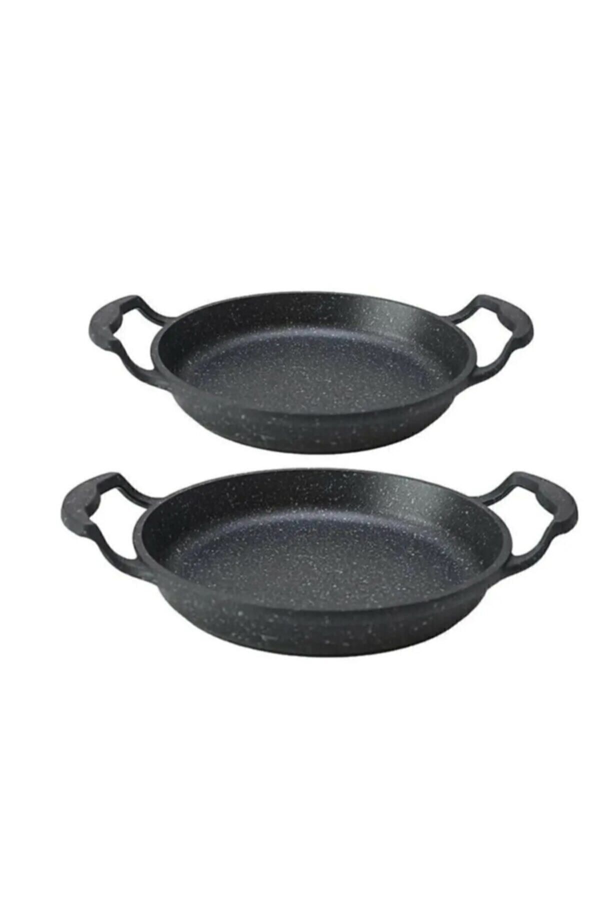 Eda Döküm Granit Sahan Seti 16cm Ve 18cm