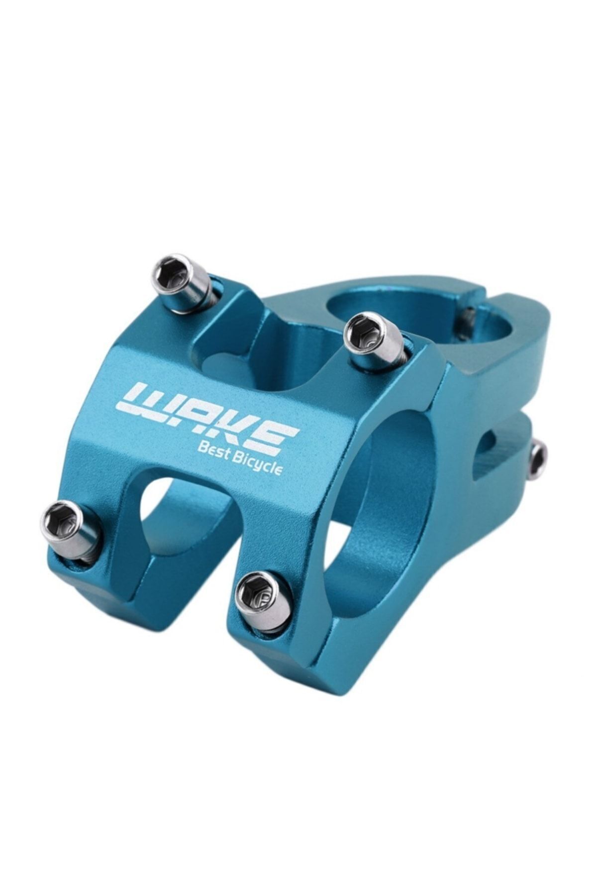 Wake Mavi Bisiklet Kısa Gidon Boğazı 40mm Bisiklet Yedek Parça Aksesuarı