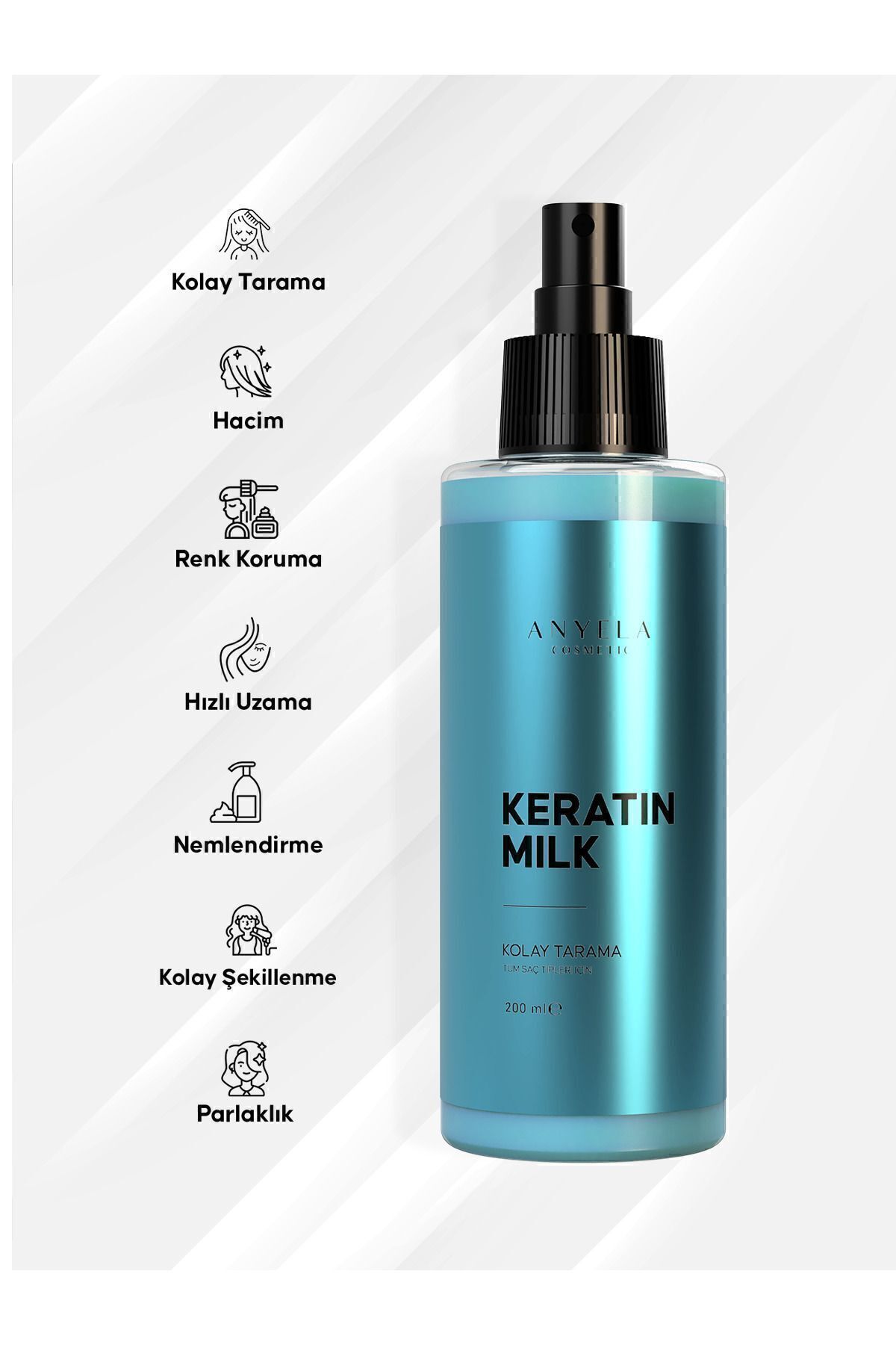 Keratin & Kolajen Saç Bakım Sütü 200 ml