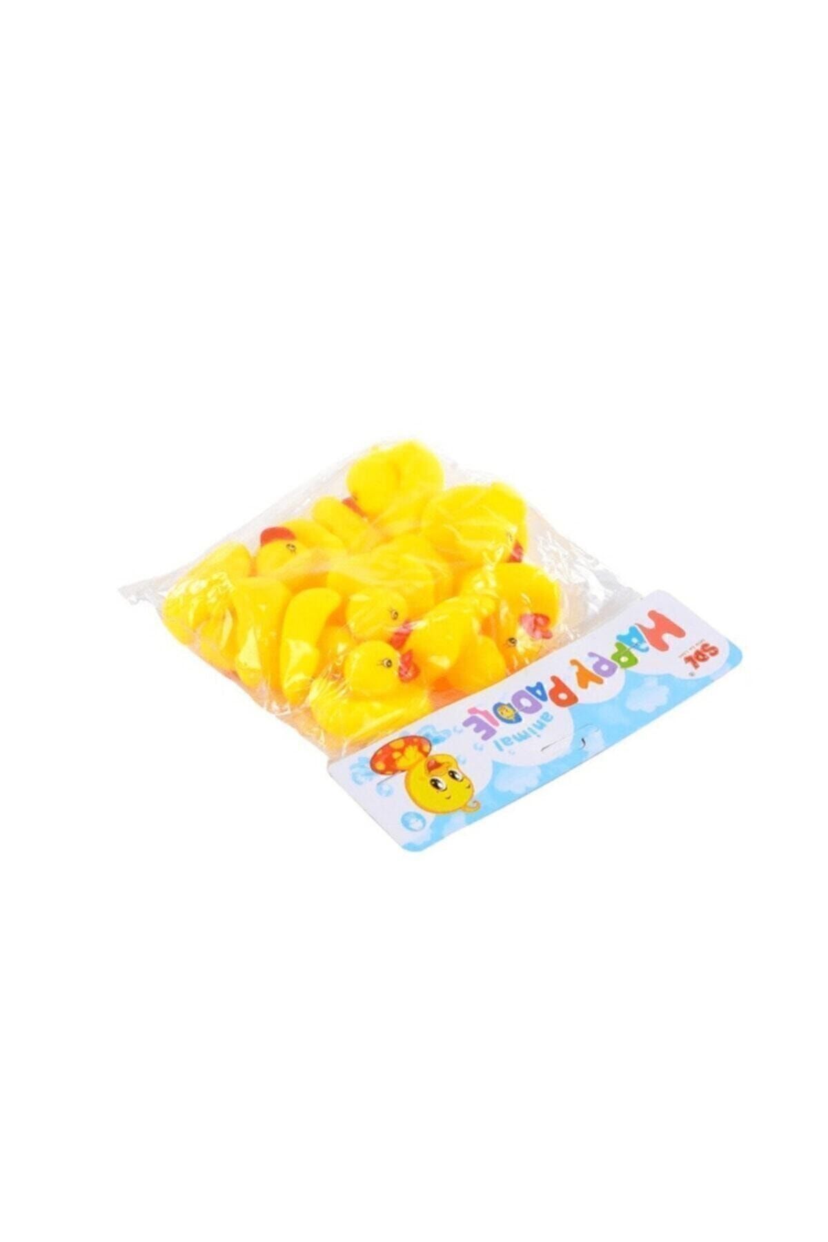 Mini Ördek Vinil Set Sesli Banyo Ve Havuz Oyuncak -12 Li