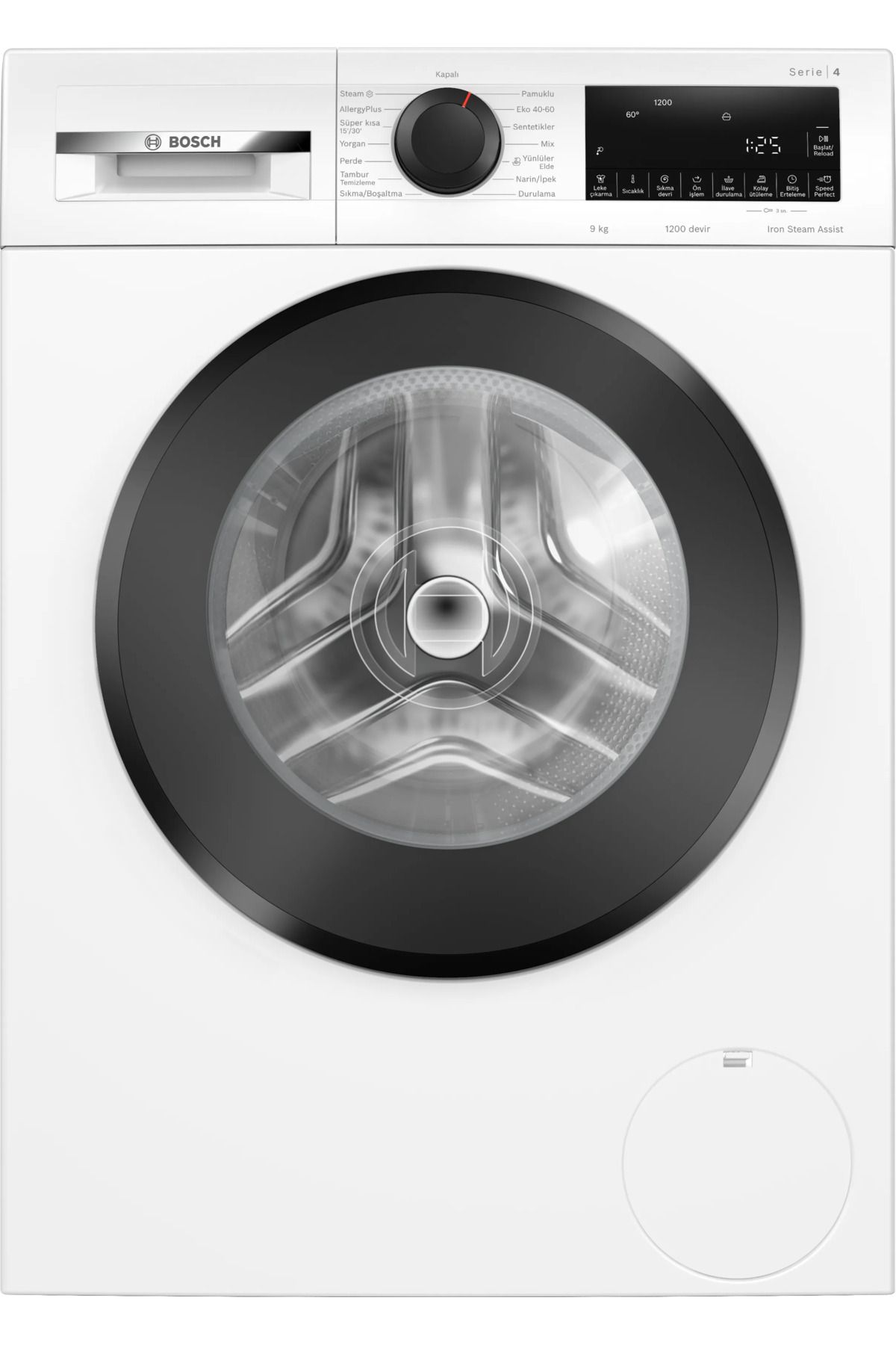 WGA242Z0TR 9 Kg 1200 Devir Beyaz Çamaşır Makinesi