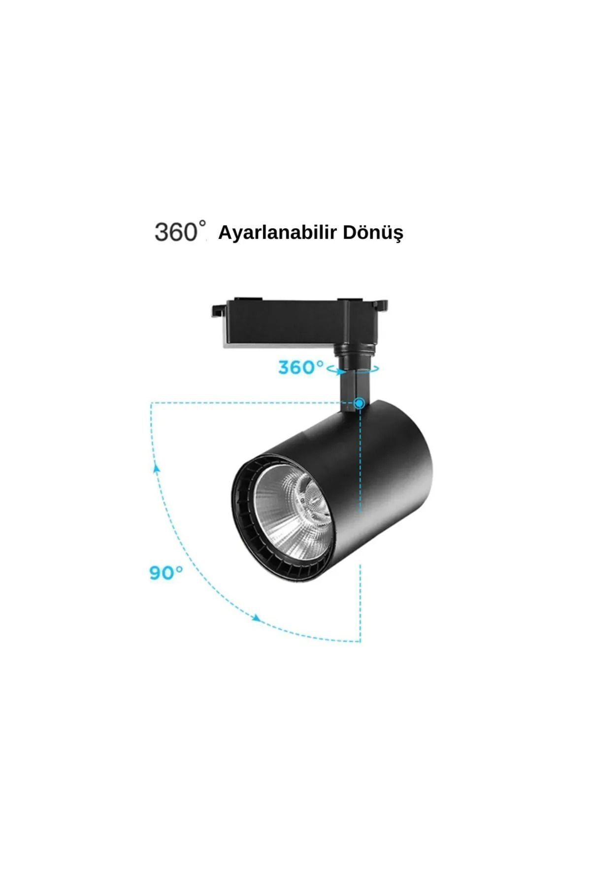 30 W Ray Spot Siyah Kasa Gün Işığı Led Aydınlatma