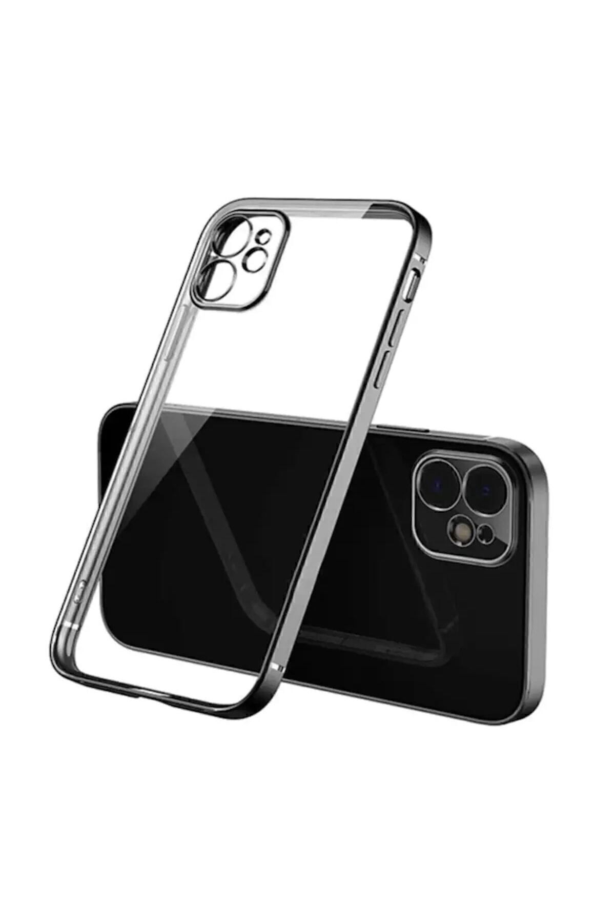 Iphone 11 Uyumlu Şeffaf Kılıf Kamera Korumalı