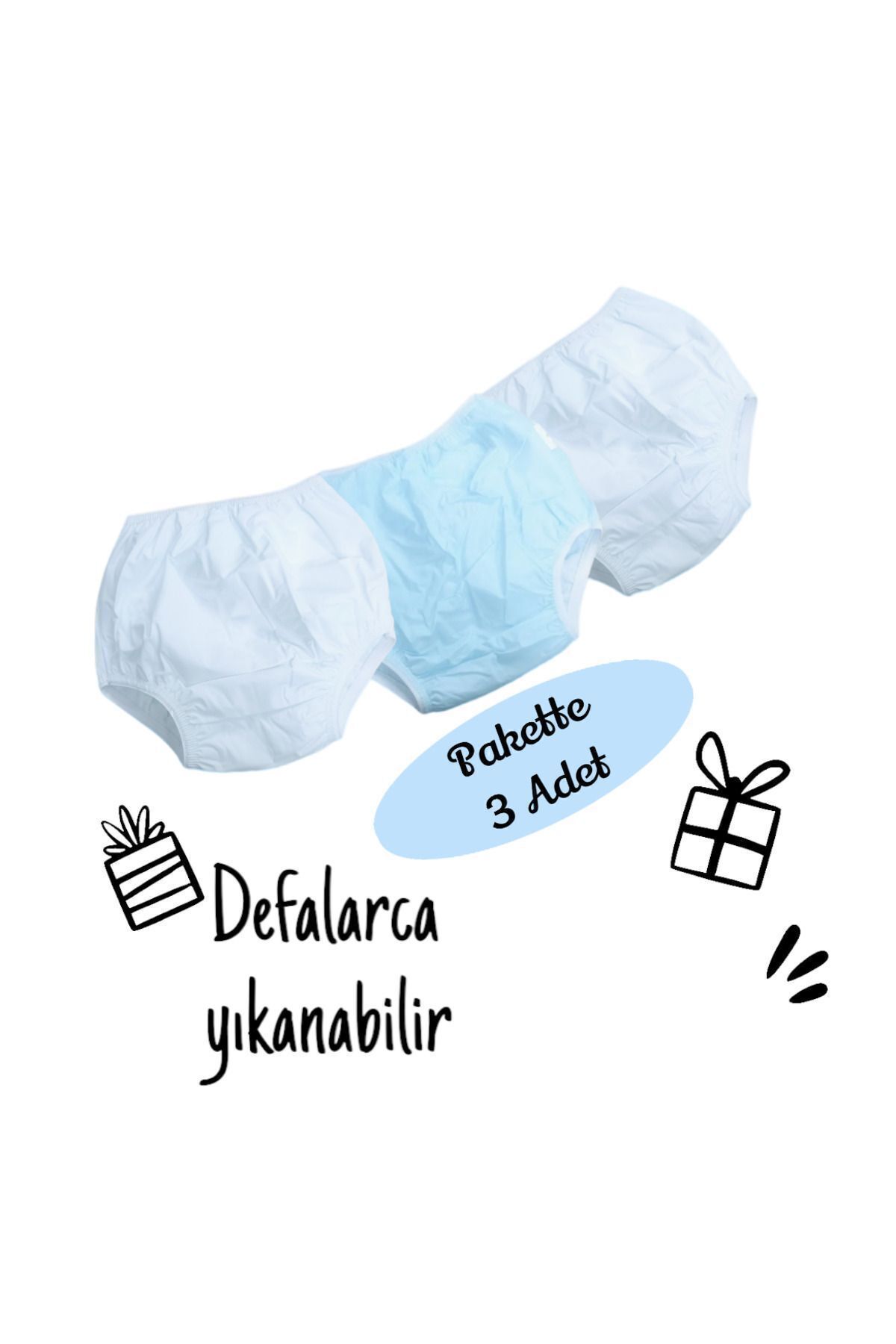 Yıkanabilir Alıştırma Külodu 3 Adet