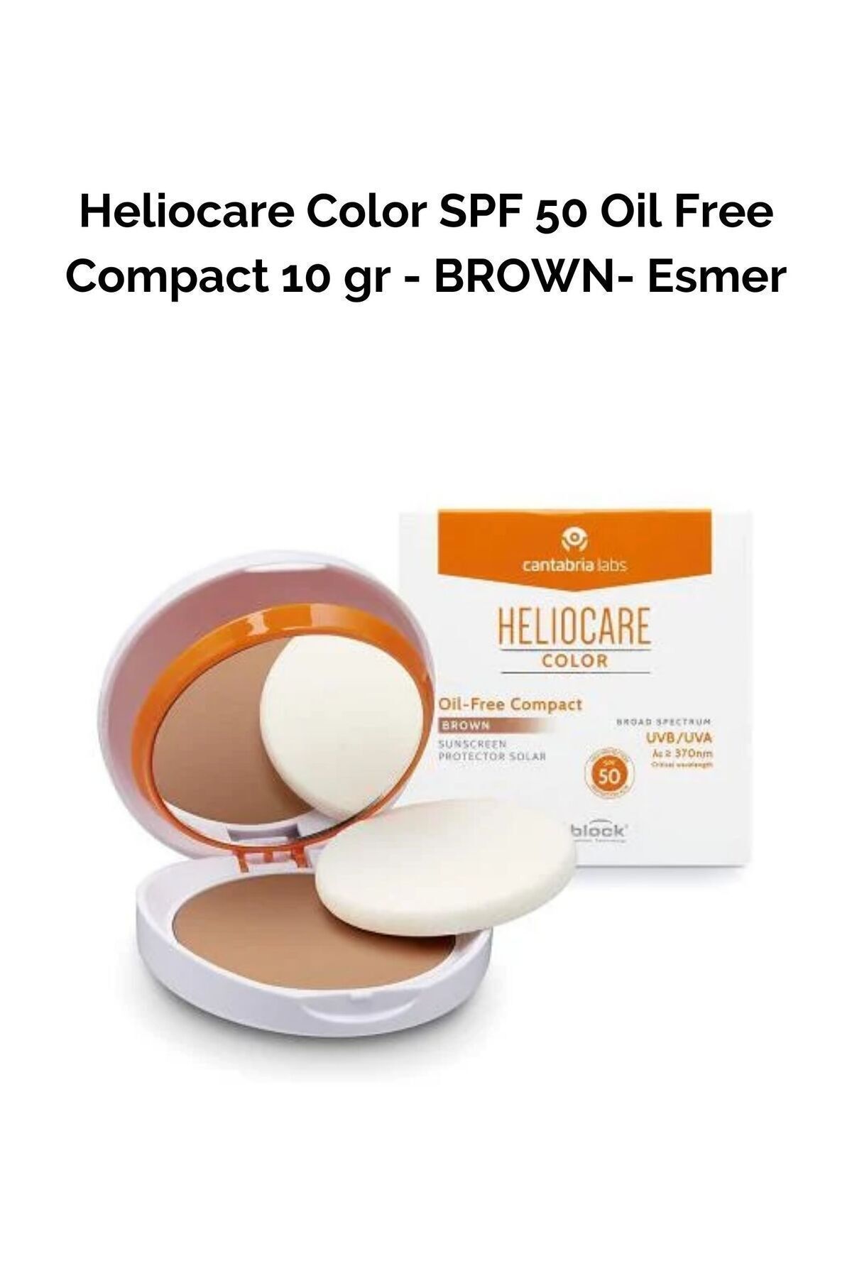 Color Spf 50 Oil Free Compact Yağsız Güneş Koruyucu Brown 10 gr 8470002029224