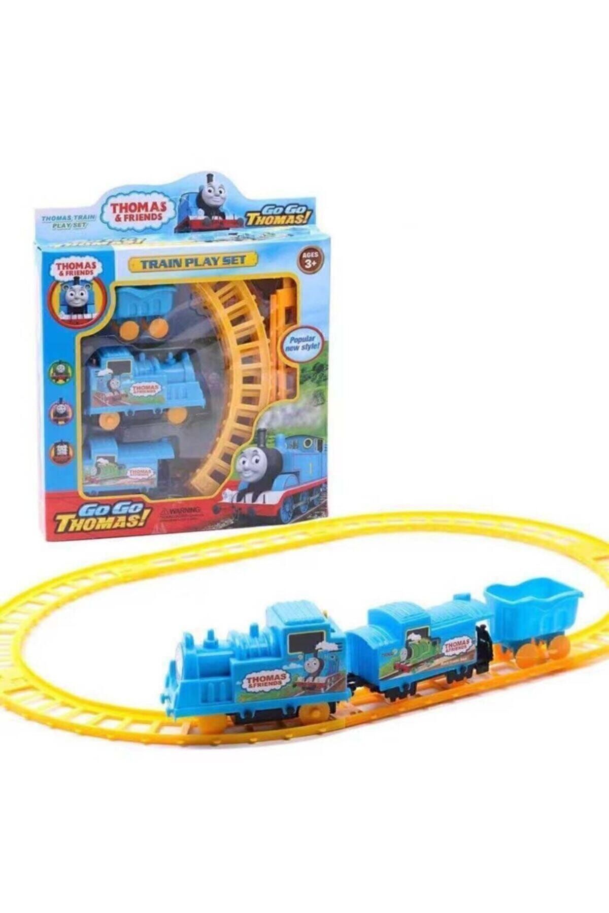 Raylı Vagonlu Pilli Thomas Tren Seti