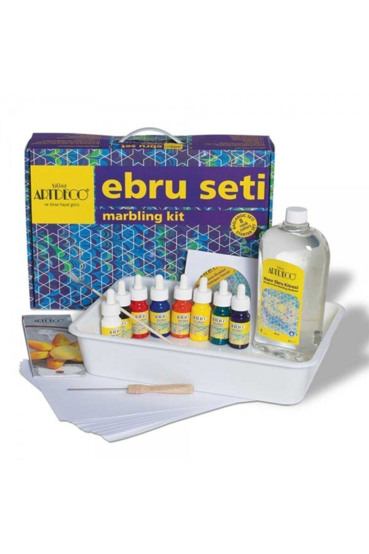 Ebru Başlangıç Seti 8 Renk