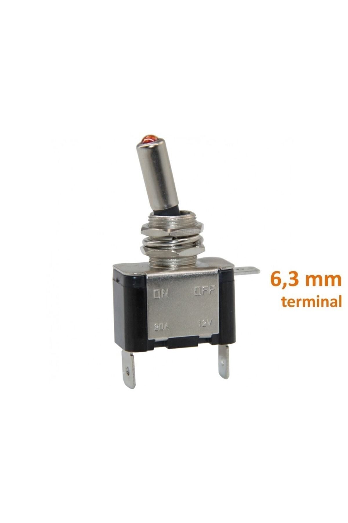 Aç/kapa Led Işık Metal Toggle Anahtar 20amper Tip25-s3224 1 Adet