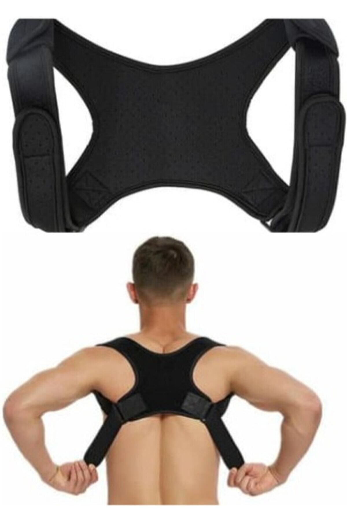Çapraz Dik Duruş Unisex Siyah Yeni Nesil Dik Duruş Korsesi Kamburluk Önleyici Terletmez Korse