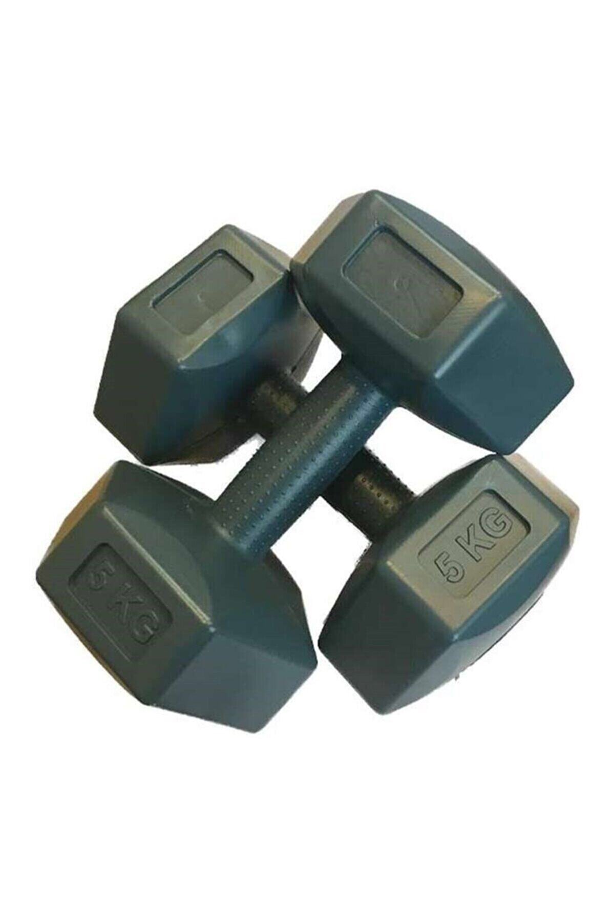 Siyah Moccastyle Dambıl Seti 2'li (5kg X 2adet) Plastik 5 - 10 kg