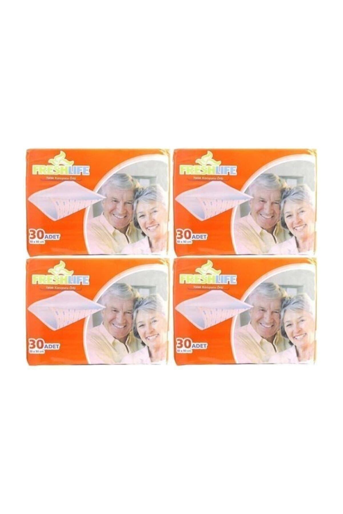 60x90 Cm Yatak Koruyucu Örtü 4 Paket 120 Adet Freshlıfe