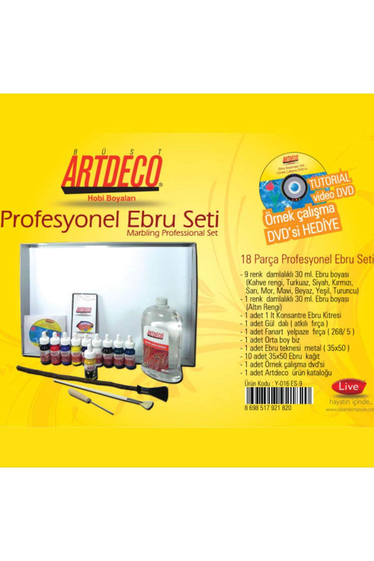 016 Es-9 Profesyonel Ebru Seti