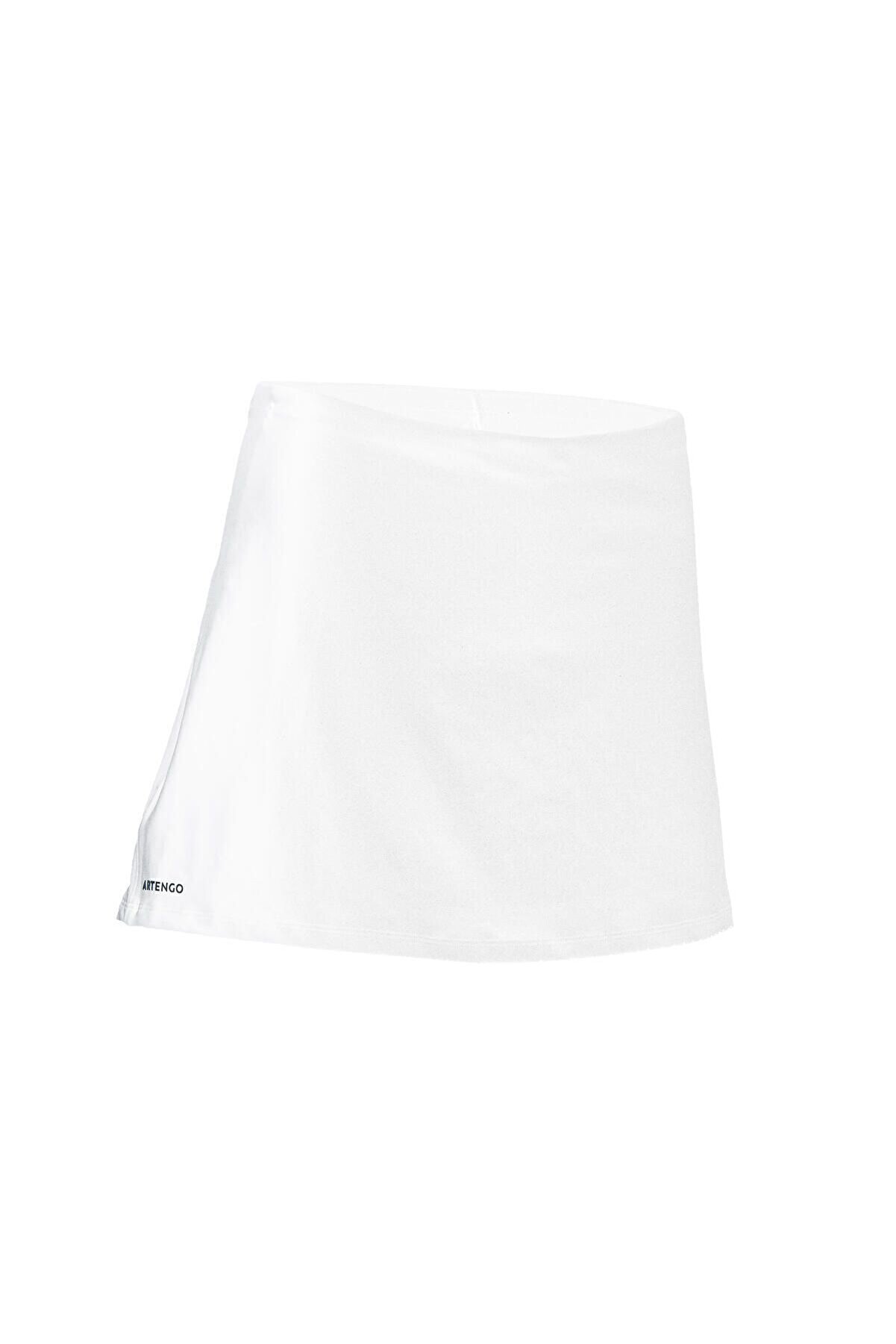 Artengo Kadın Tenis Eteği - Beyaz - Essentiel