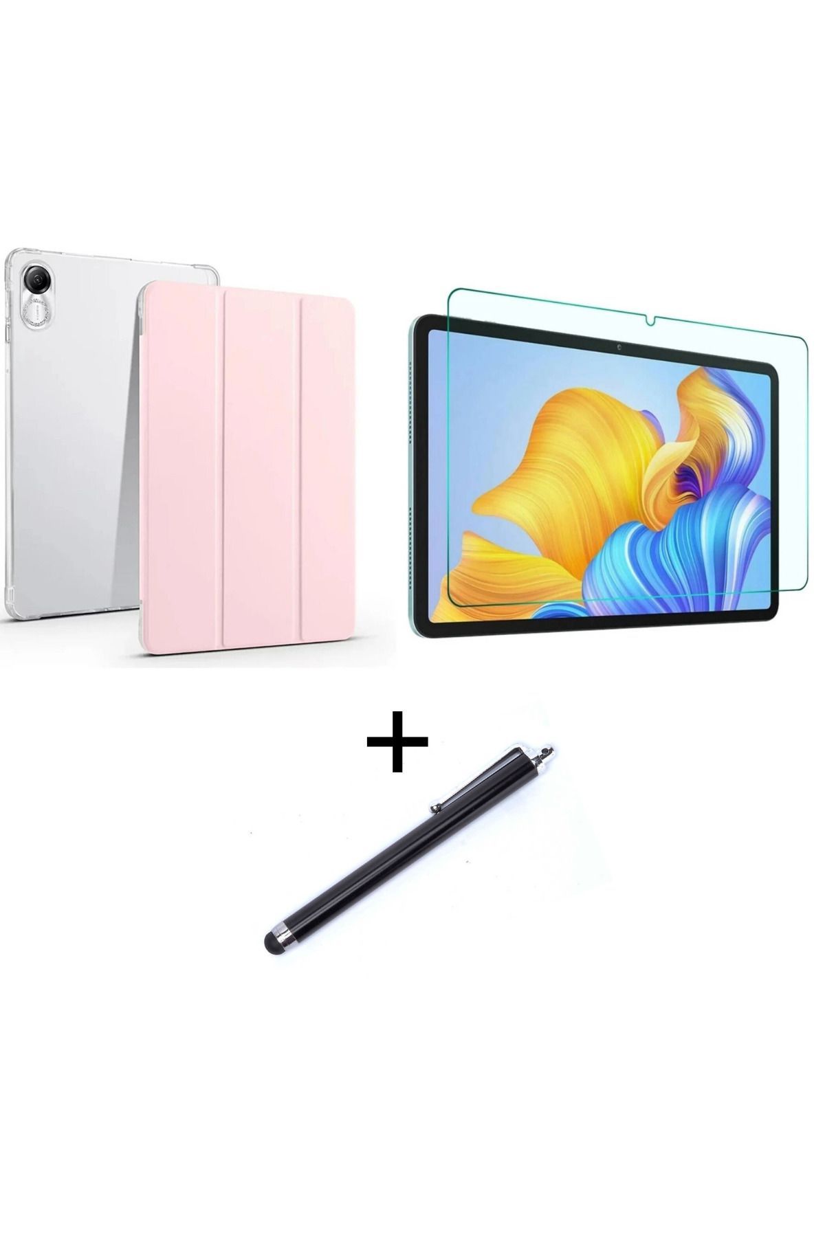 Huawei Honor Pad X9 Kılıf Standlı 360 Koruma Kapak + Kırılmaz Nano Ekran Koruyucu + Kalem 3'lü Set
