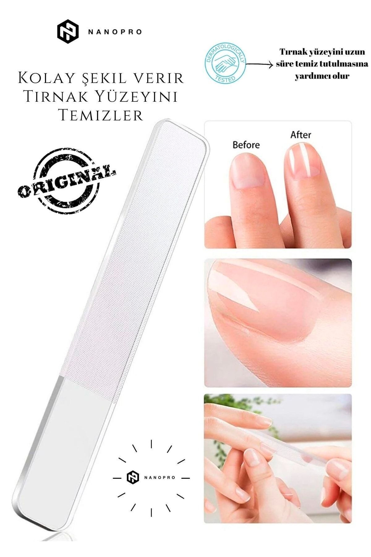 Tırnak Törpüleme Aleti Cam Malzeme Parlatma Manikür & Pedikür Yseries