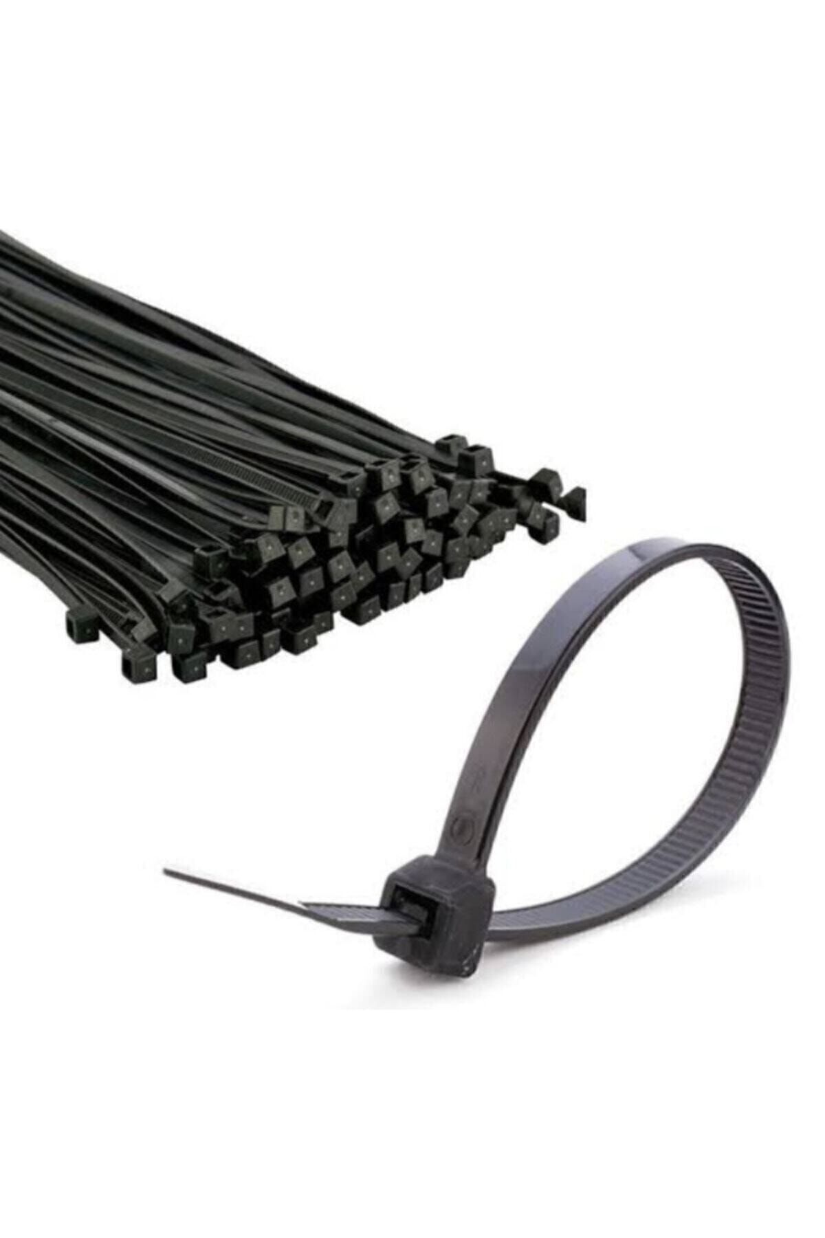 Siyah Kablo Bağı Plastik Cırt Kelepçe 4.8x300 Mm 30 Cm 100 Adet Crtsyh30