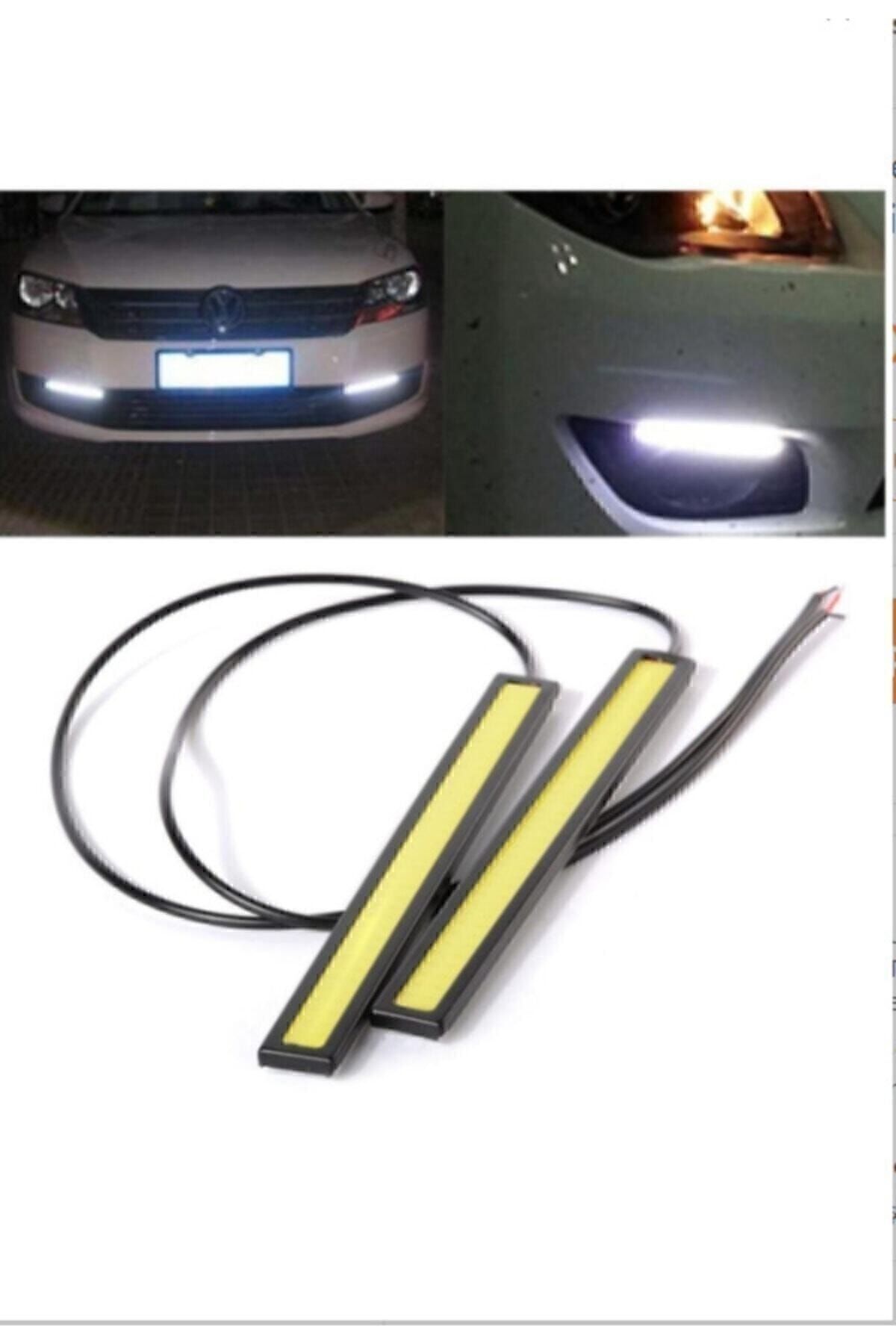 Gündüz Ledi Farı Drl Su Geçirmez Universal Beyaz Işık Sis Farı