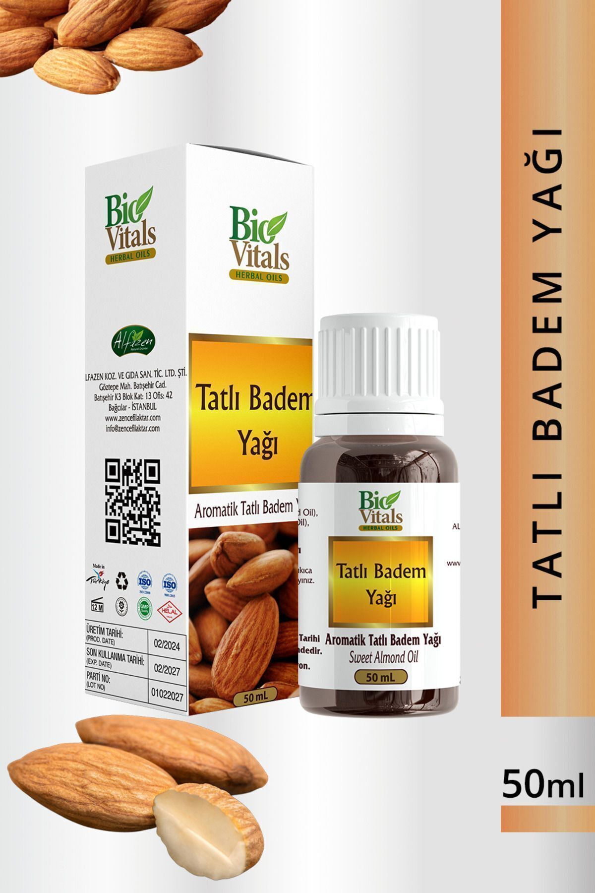 Biovitals Tatlı Badem Yağı 50 ml