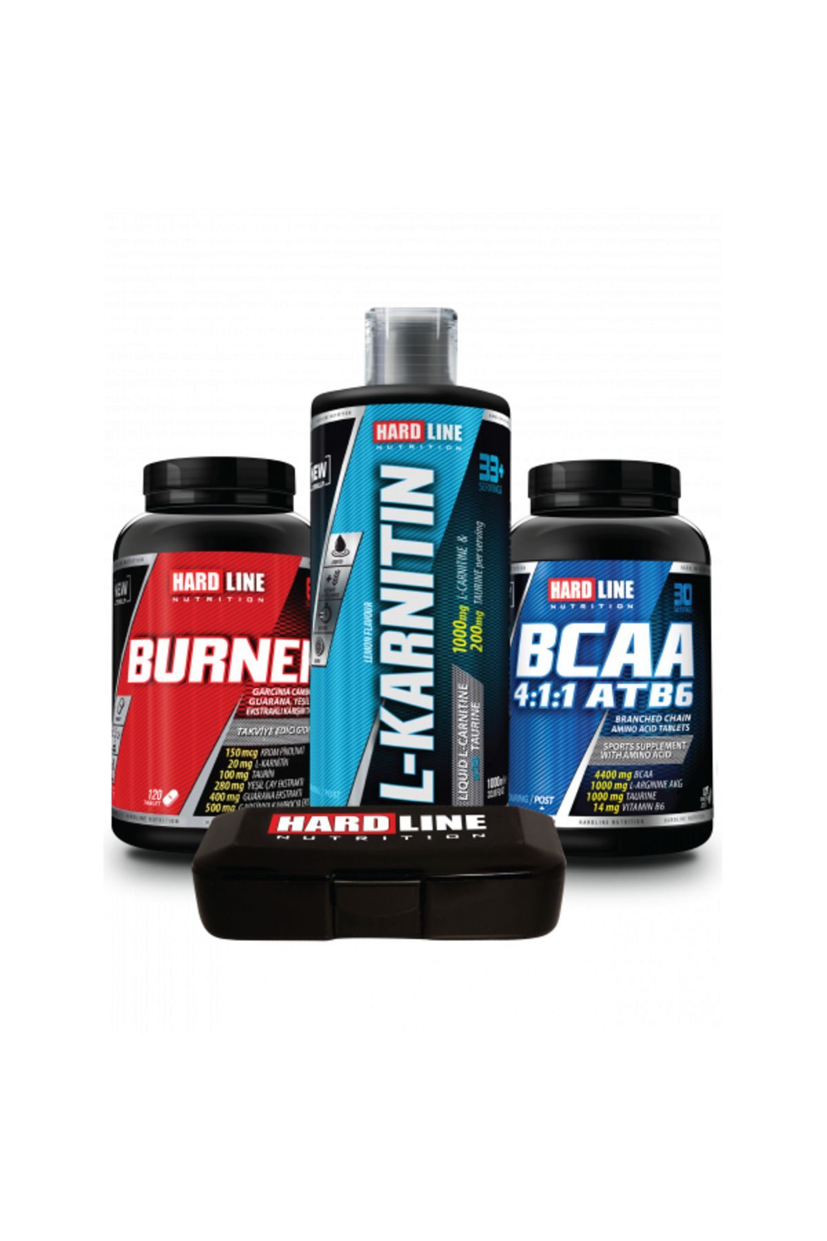 L-karnitin 1000 Mg 1000 ml Burner Ve Bcaa 4:1:1 Atb6 Pillbox Limon Aromalı