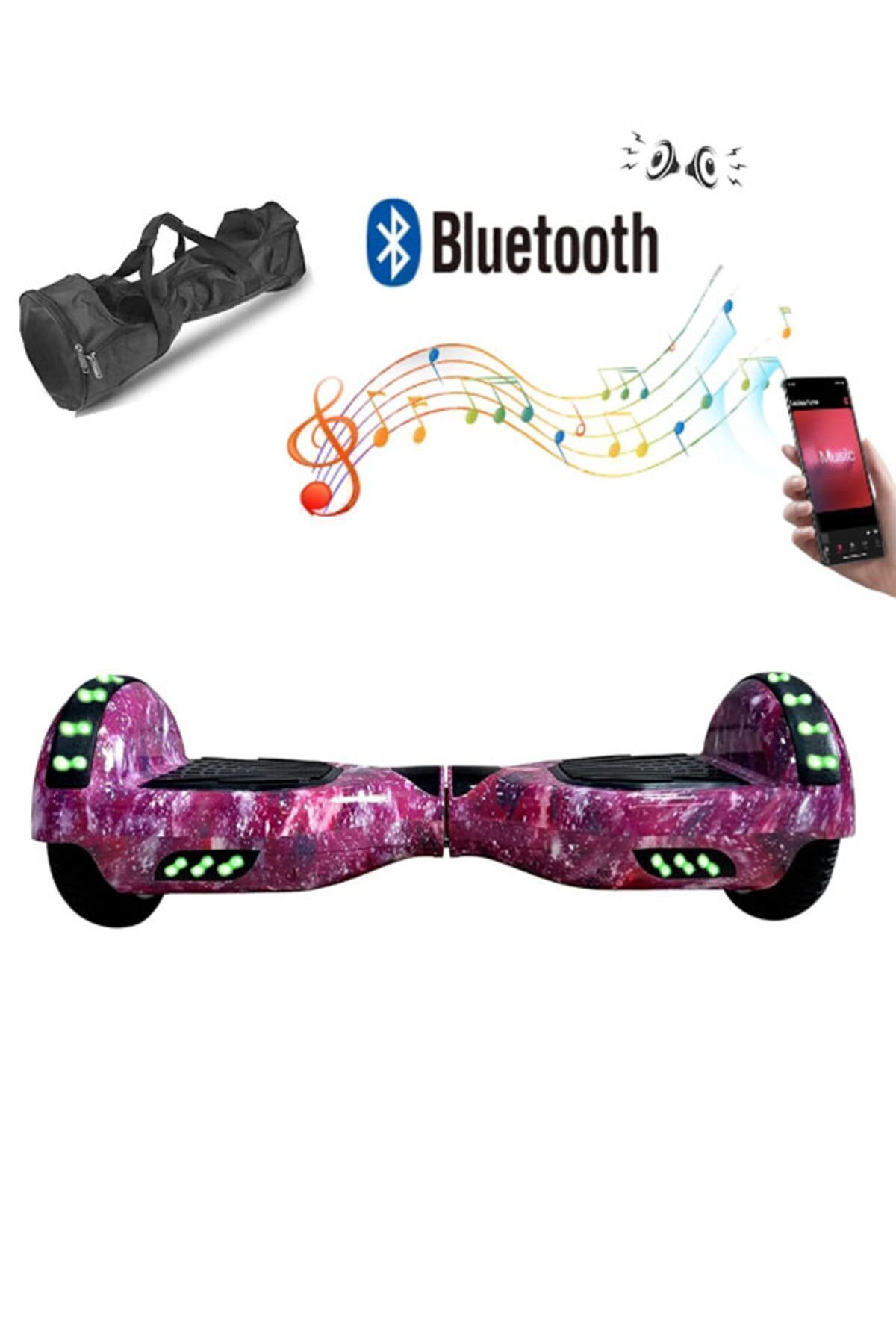 Elektrikli Kaykay Full Ledli Hoverboard Bluetooth Hoparlörlü 6.5 Inch Çanta Hediyeli D13