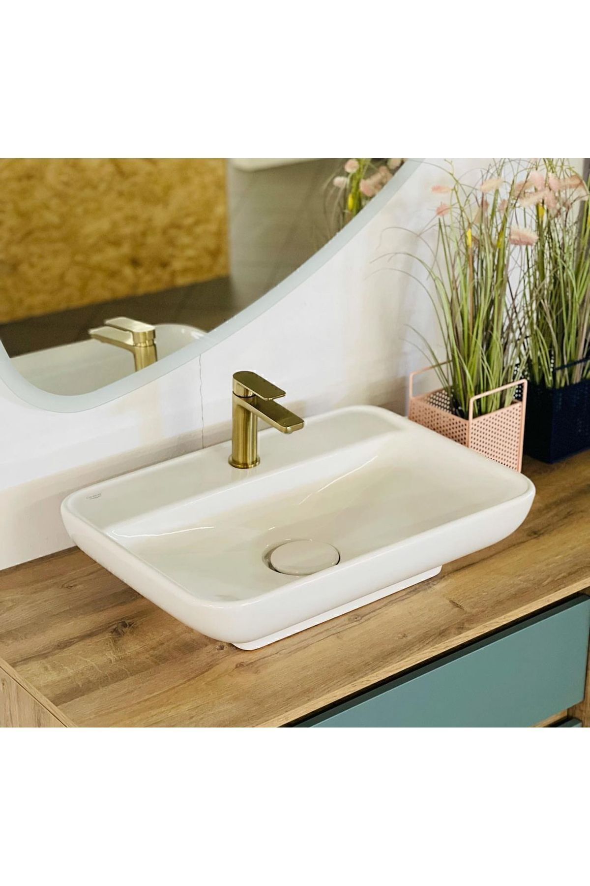 Cerastyle Lal 60 Tezgah Üstü Çanak Lavabo 60x42 Cm (lavabo Tıpası Dahil)
