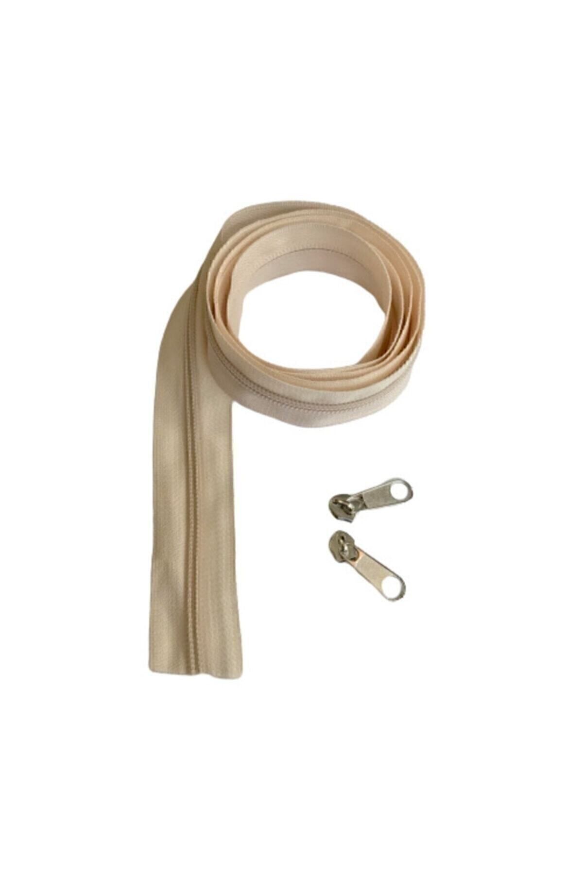 10 Metre Krem Fermuar +20 Başlık Tip5