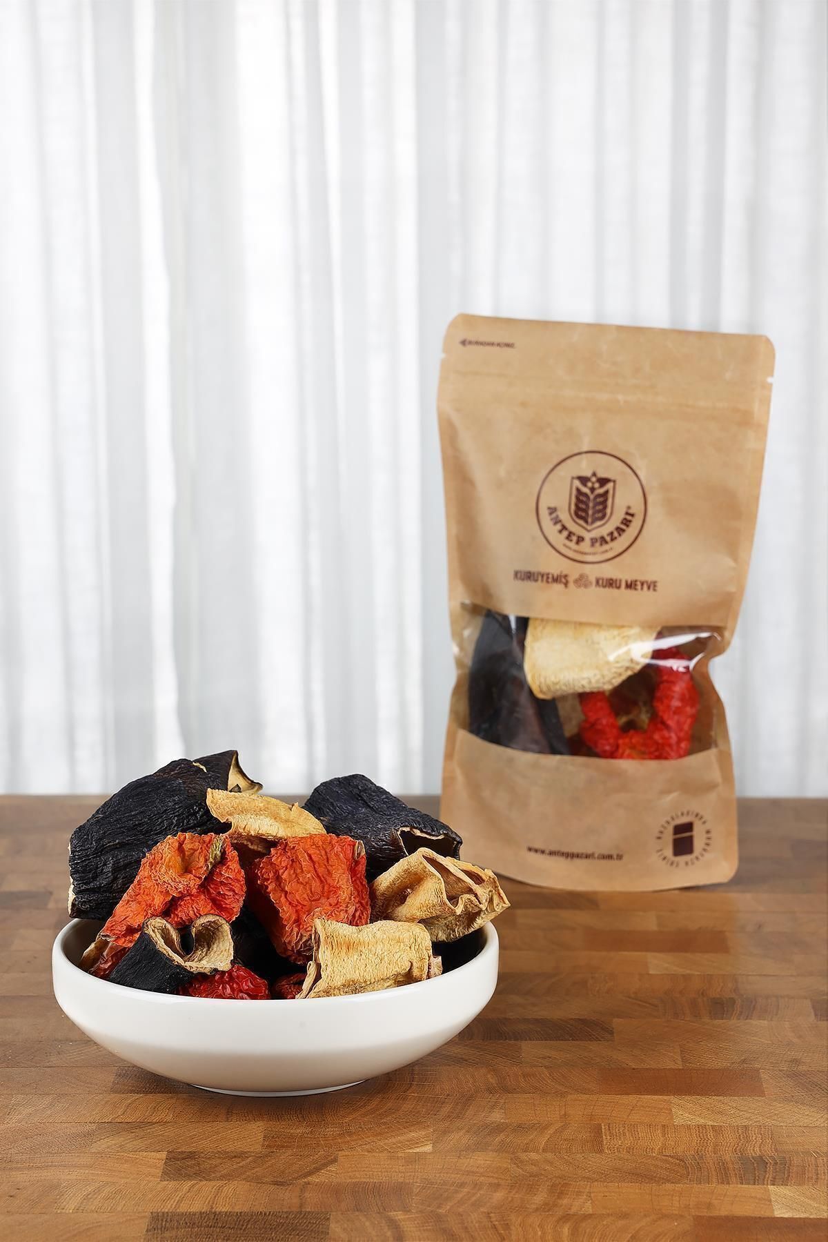 Karışık Dolmalık Kurutulmuş Kabak-patlıcan-tatlı Biber 1 Paket (23-25 Adet)