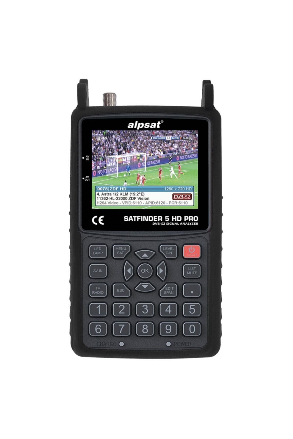 Alpsat 5 Hd Pro Profesyonel Uydu Bulucu Yeni Model Kılıflı
