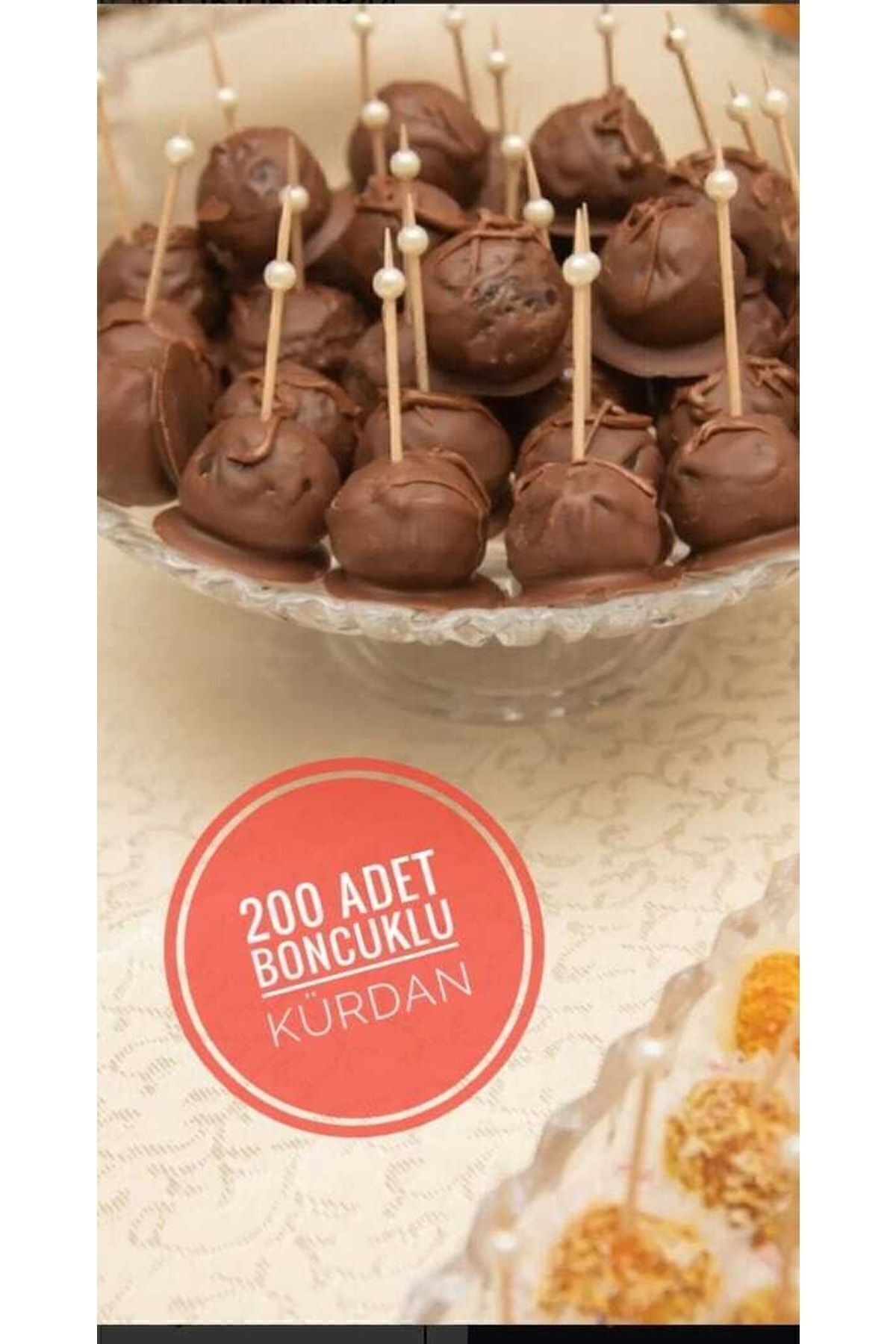 200 Adet Boncuk Incili Lokumluk Kürdan Süsü Ktrf1988