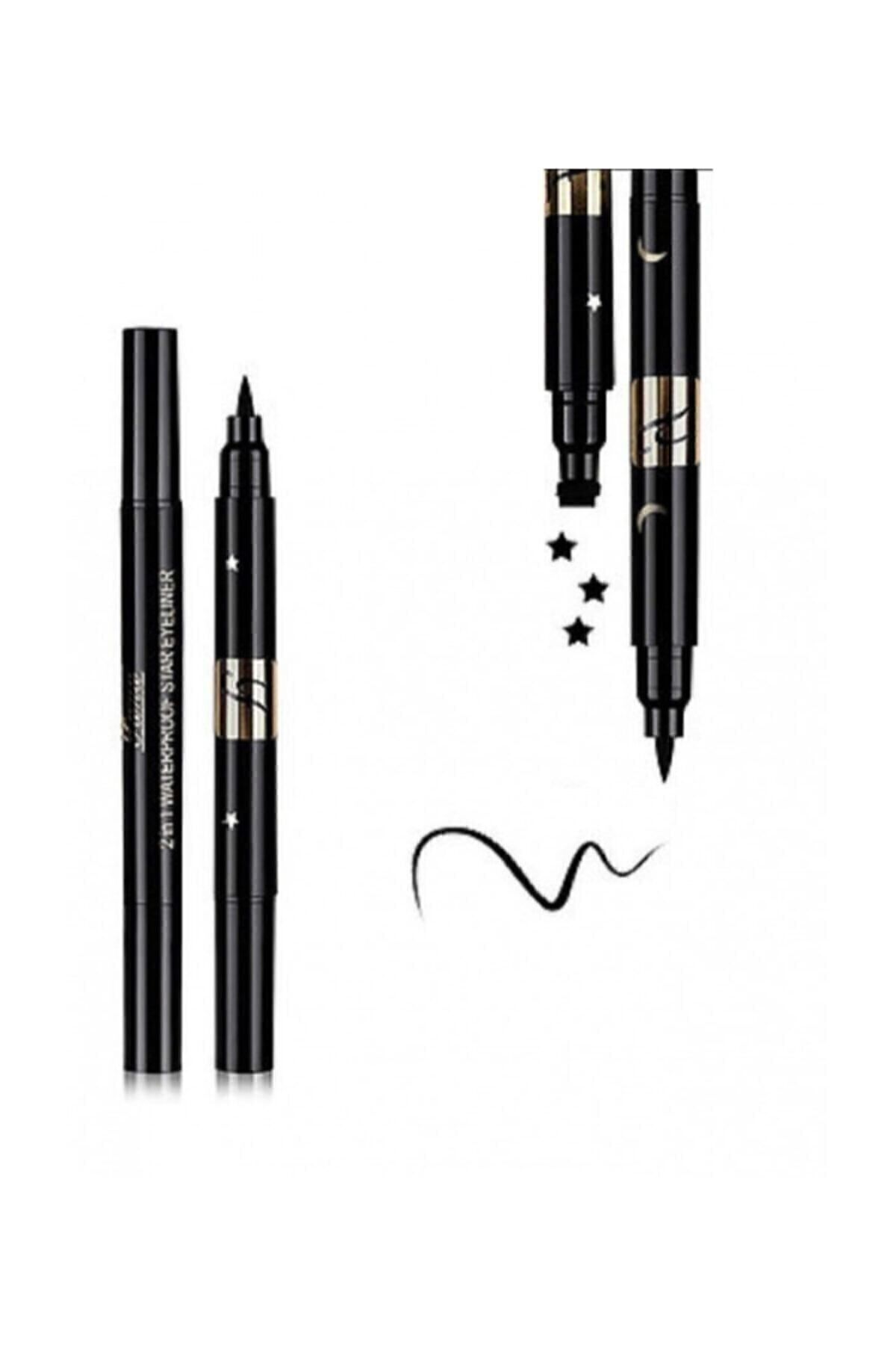 Rose Çift Taraflı Yıldız Desenli Kalem Eyeliner