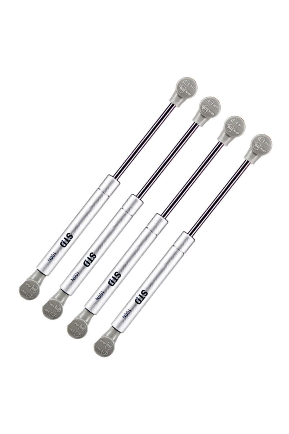 4 Adet  Dolap Amortisörü Gazlı Piston Kapak Hidroliği 27 Cm 100n - Mobilya Makasları-Tek Ebat