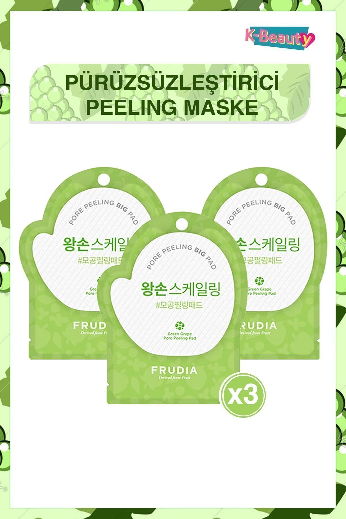 Green Grape Gözenek Kontrol Pore Peeling Pedi 3 Adet